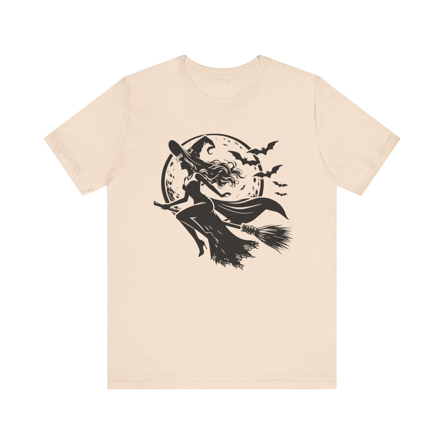 Witch Flying On Broom TShirt Halloween Tee Summerween Spooky Season Spooky Vibes Cute Gift For Friend