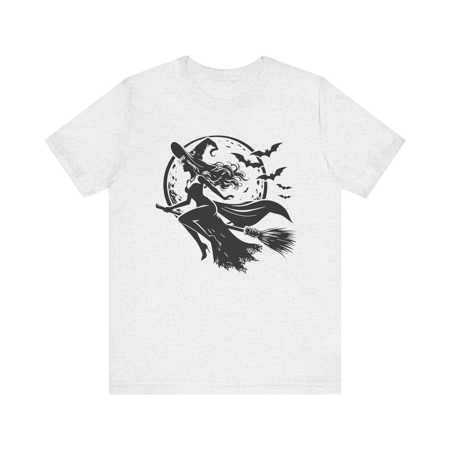 Witch Flying On Broom TShirt Halloween Tee Summerween Spooky Season Spooky Vibes Cute Gift For Friend