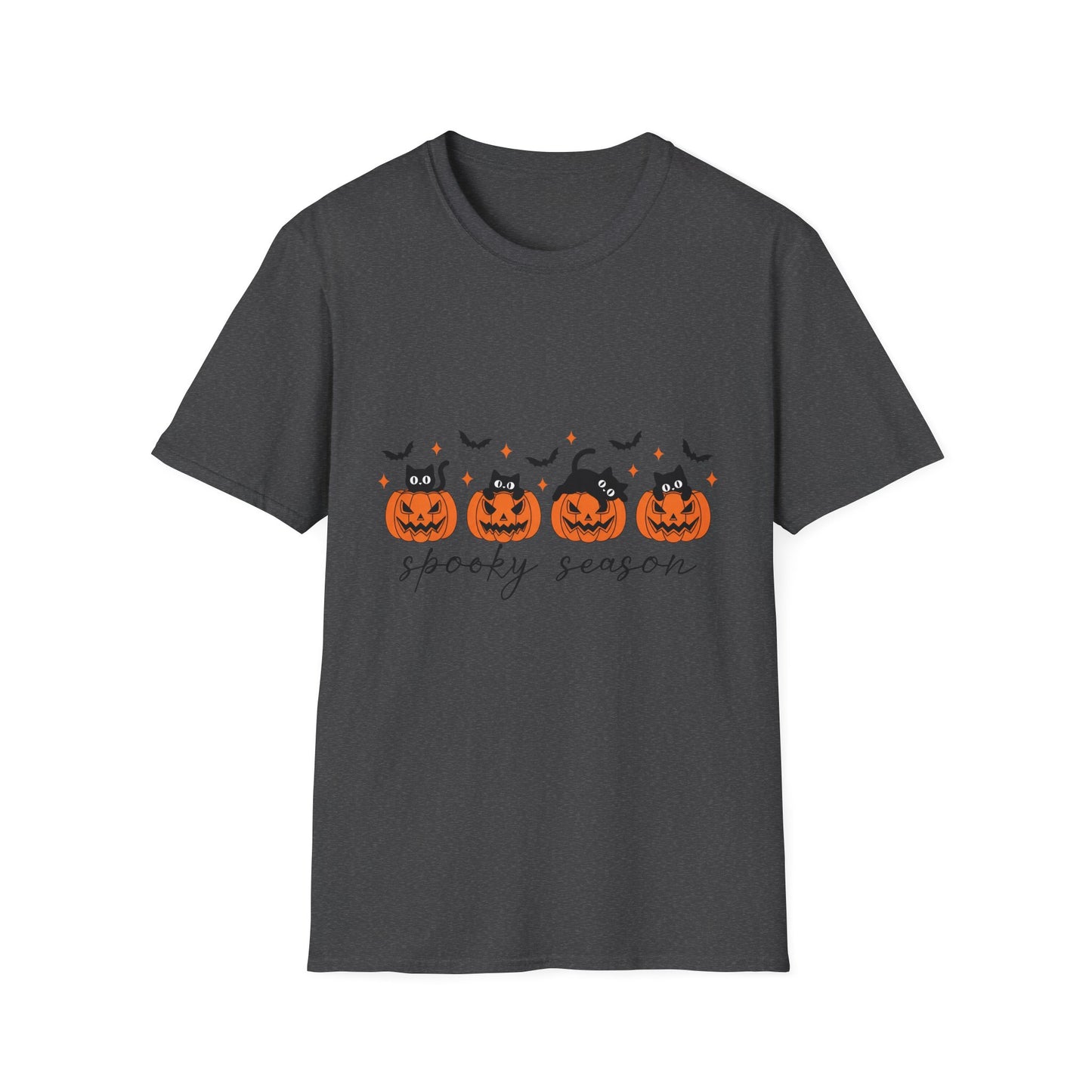Halloween Black Cats T-Shirt, Halloween Shirt, Jack O Lantern Tee, Spooky Cat Top, Fall Pumpkin Shirt