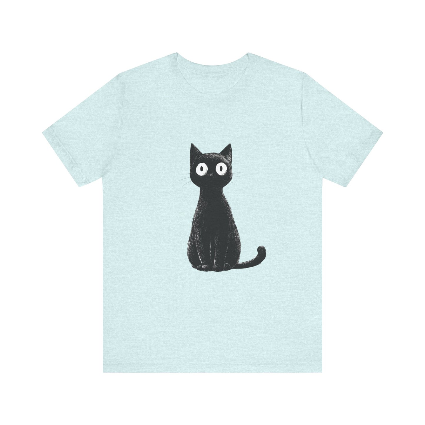 Cute Cat Graphic Tee for Cat Lovers, Unisex Jersey Short Sleeve T-Shirt, Pet Lover Gift, Casual Outing, Birthday Present, Spooky Style