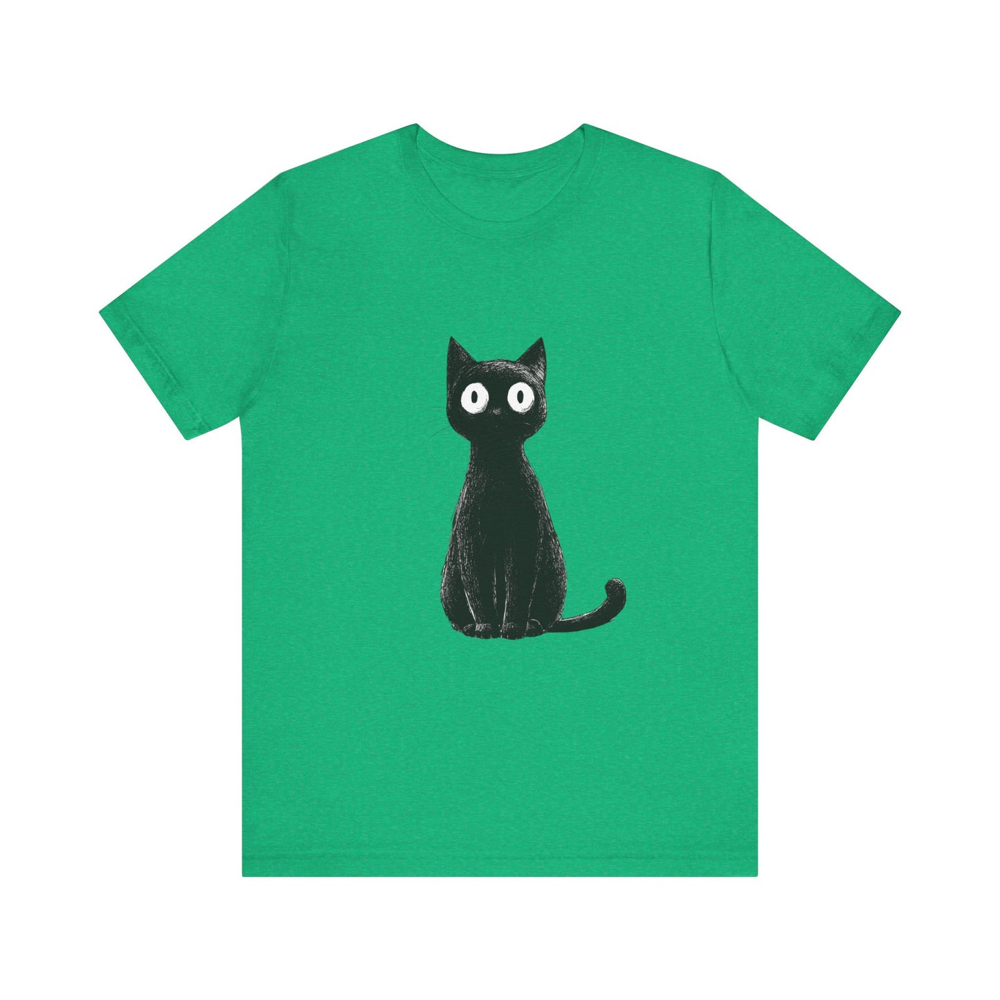 Cute Cat Graphic Tee for Cat Lovers, Unisex Jersey Short Sleeve T-Shirt, Pet Lover Gift, Casual Outing, Birthday Present, Spooky Style