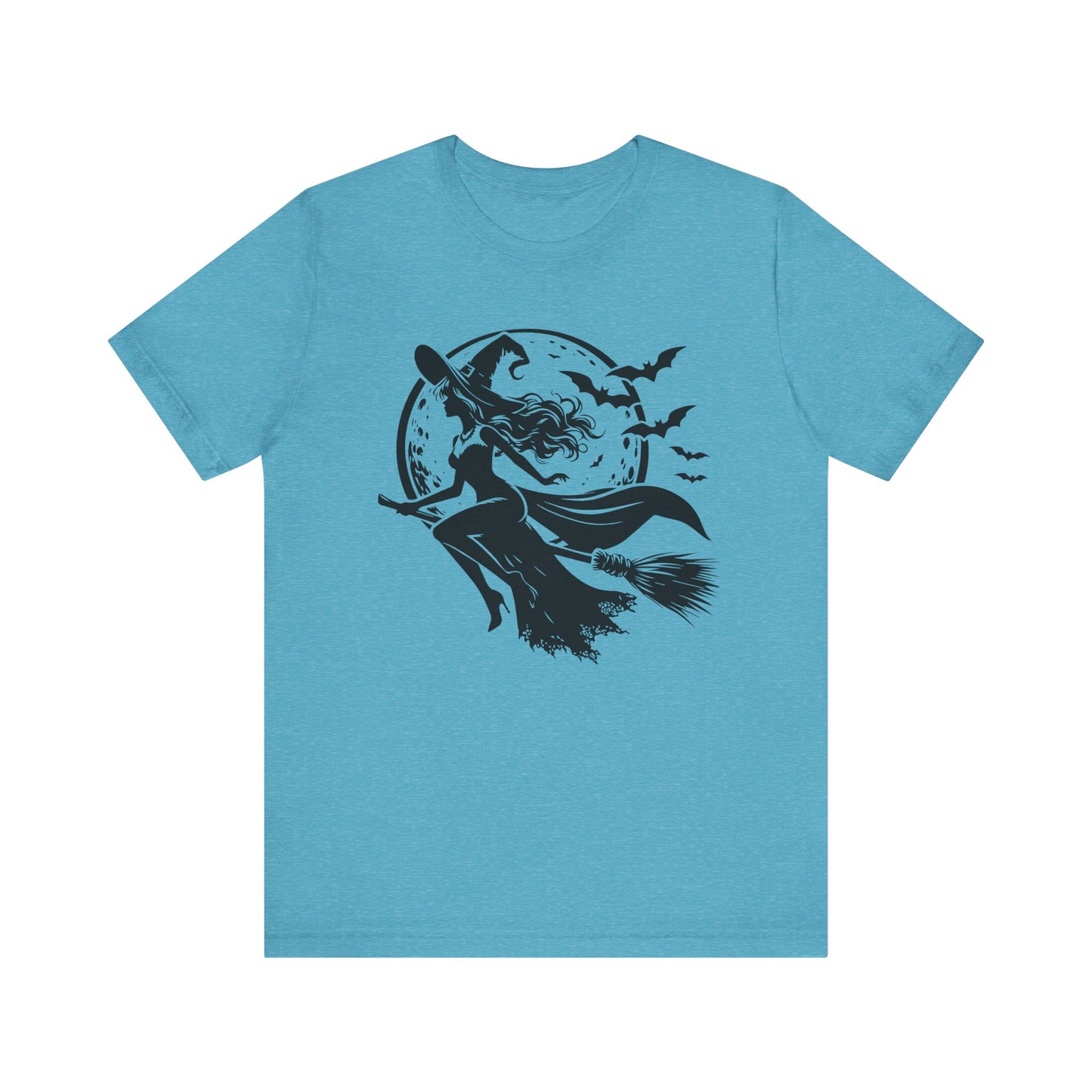 Witch Flying On Broom TShirt Halloween Tee Summerween Spooky Season Spooky Vibes Cute Gift For Friend