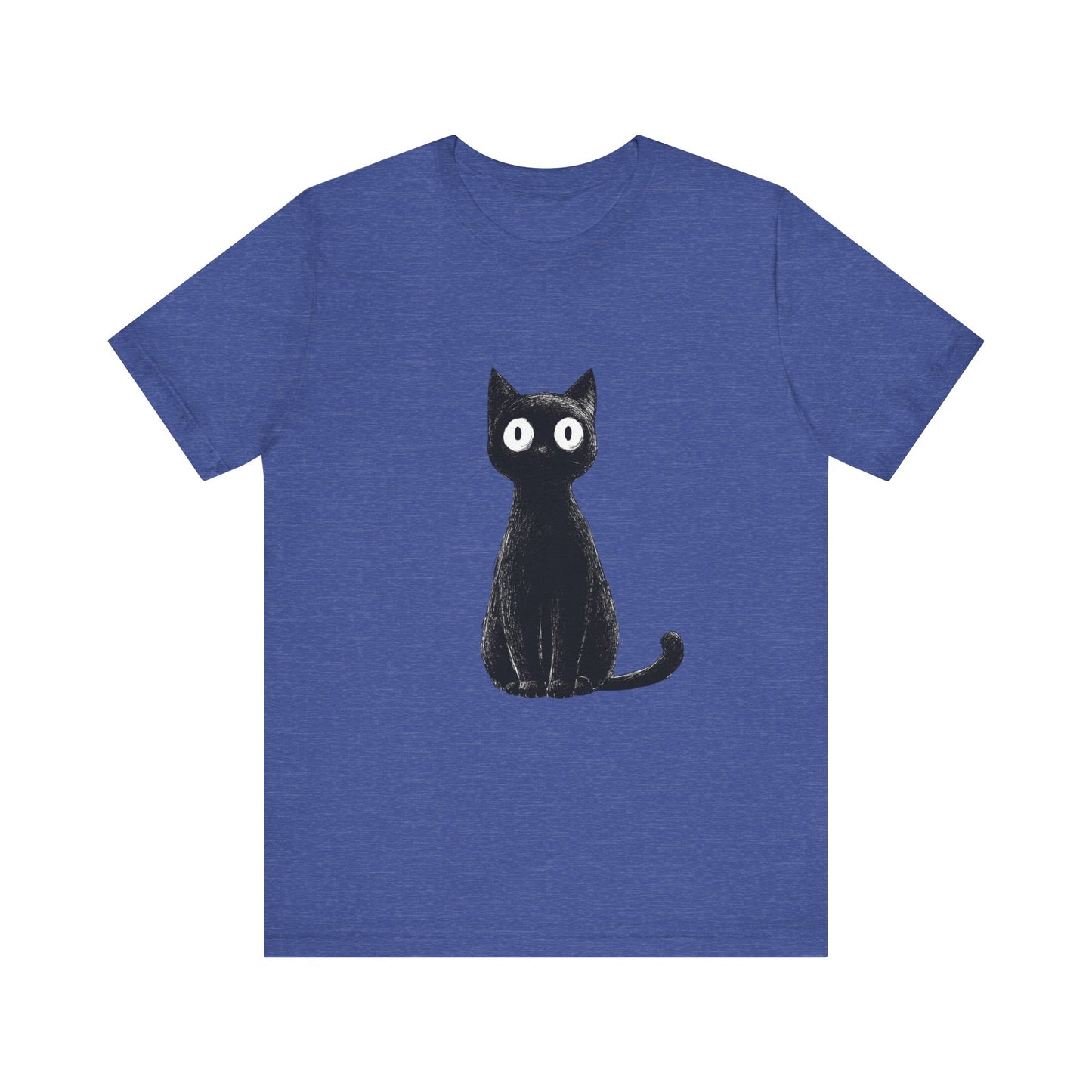 Cute Cat Graphic Tee for Cat Lovers, Unisex Jersey Short Sleeve T-Shirt, Pet Lover Gift, Casual Outing, Birthday Present, Spooky Style