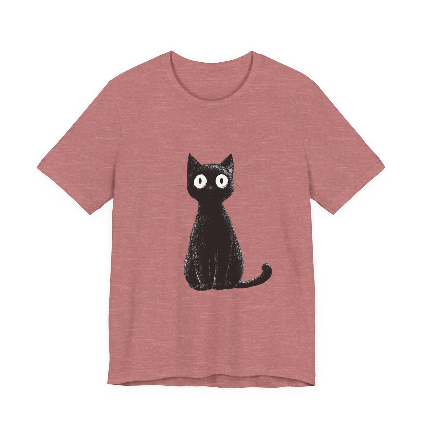 Cute Cat Graphic Tee for Cat Lovers, Unisex Jersey Short Sleeve T-Shirt, Pet Lover Gift, Casual Outing, Birthday Present, Spooky Style