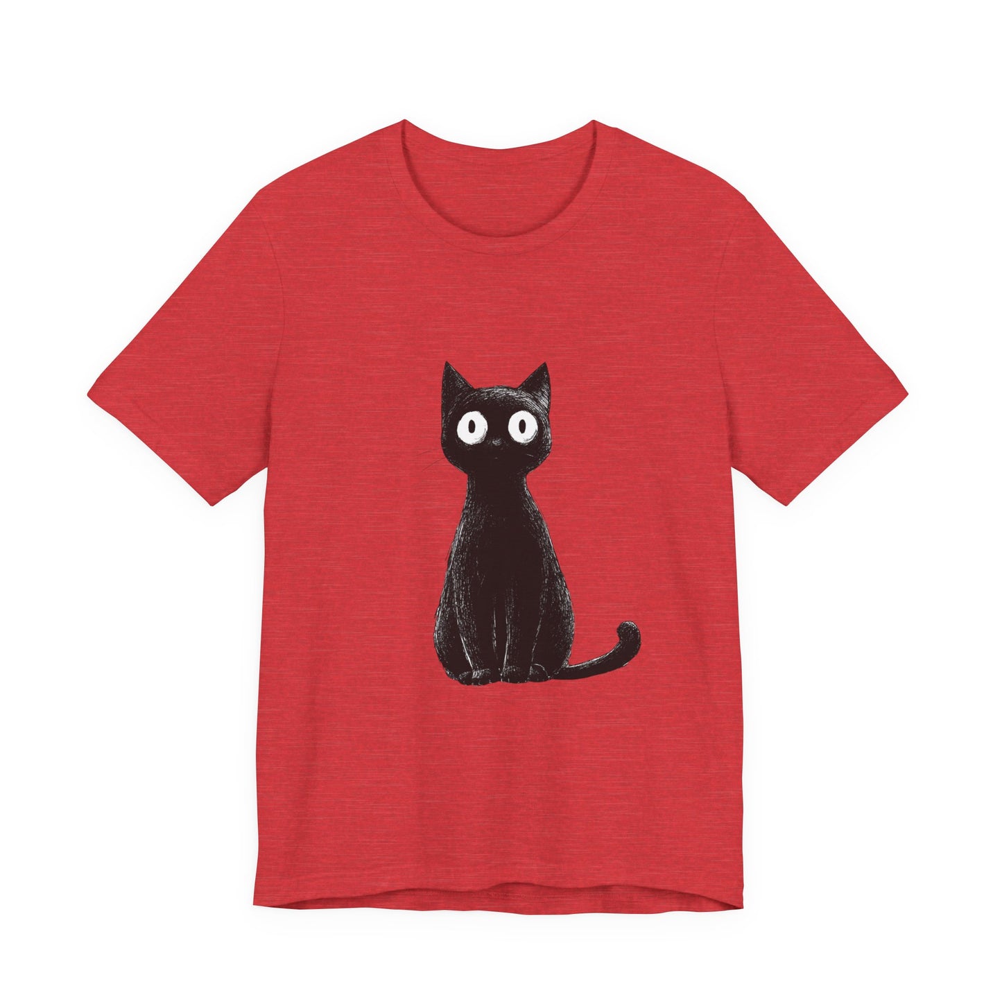 Cute Cat Graphic Tee for Cat Lovers, Unisex Jersey Short Sleeve T-Shirt, Pet Lover Gift, Casual Outing, Birthday Present, Spooky Style