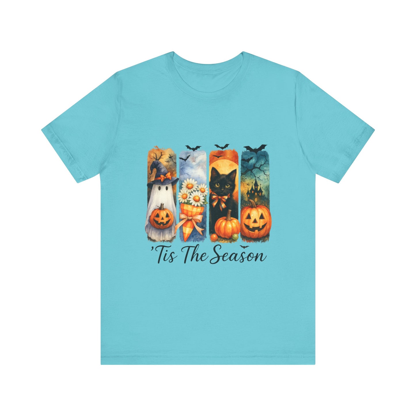 Fall-Themed Unisex Tee, Halloween Shirt, Pumpkin Graphic Tee, Seasonal T-Shirt, Casual Autumn Wear, Comfortable Everyday Top