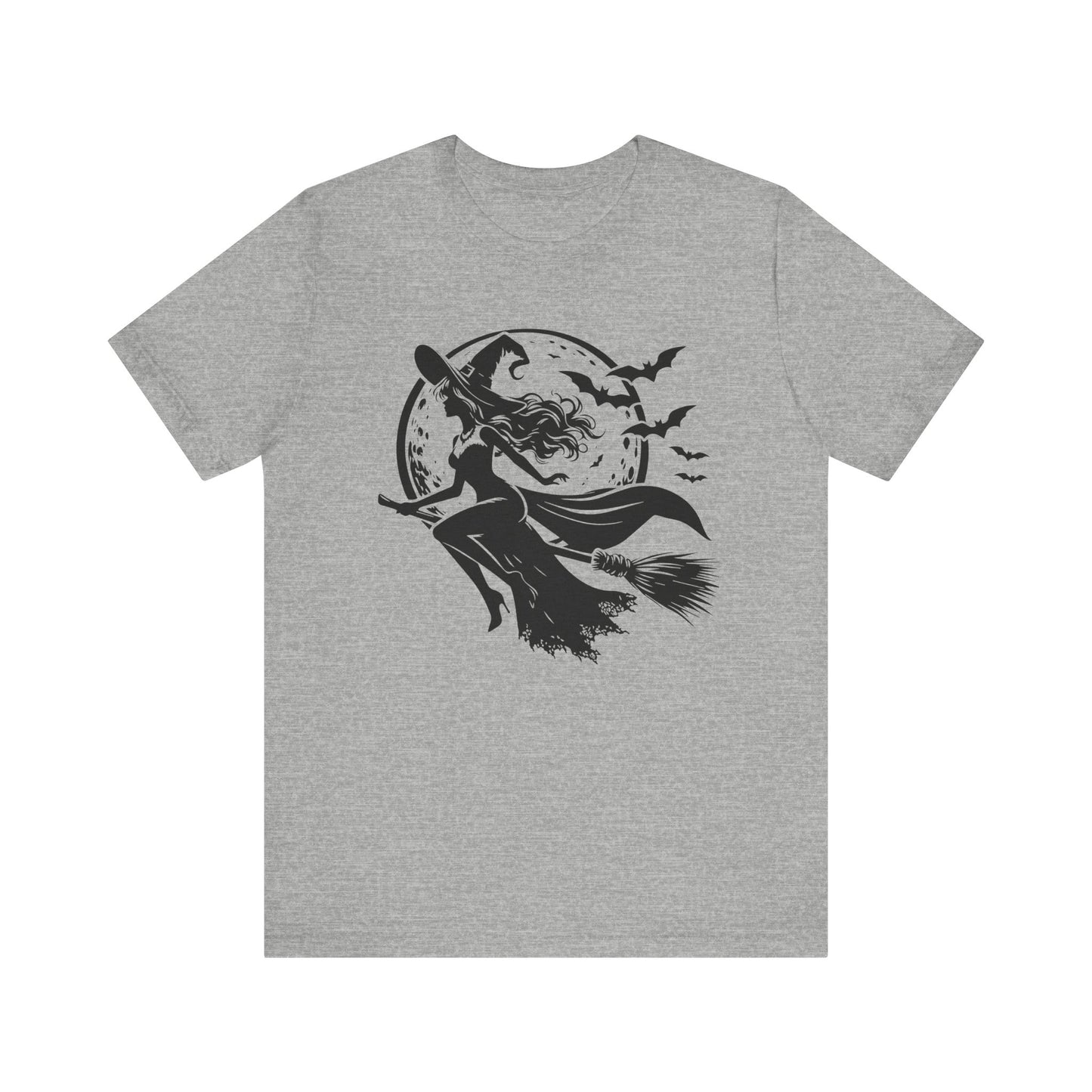 Witch Flying On Broom TShirt Halloween Tee Summerween Spooky Season Spooky Vibes Cute Gift For Friend