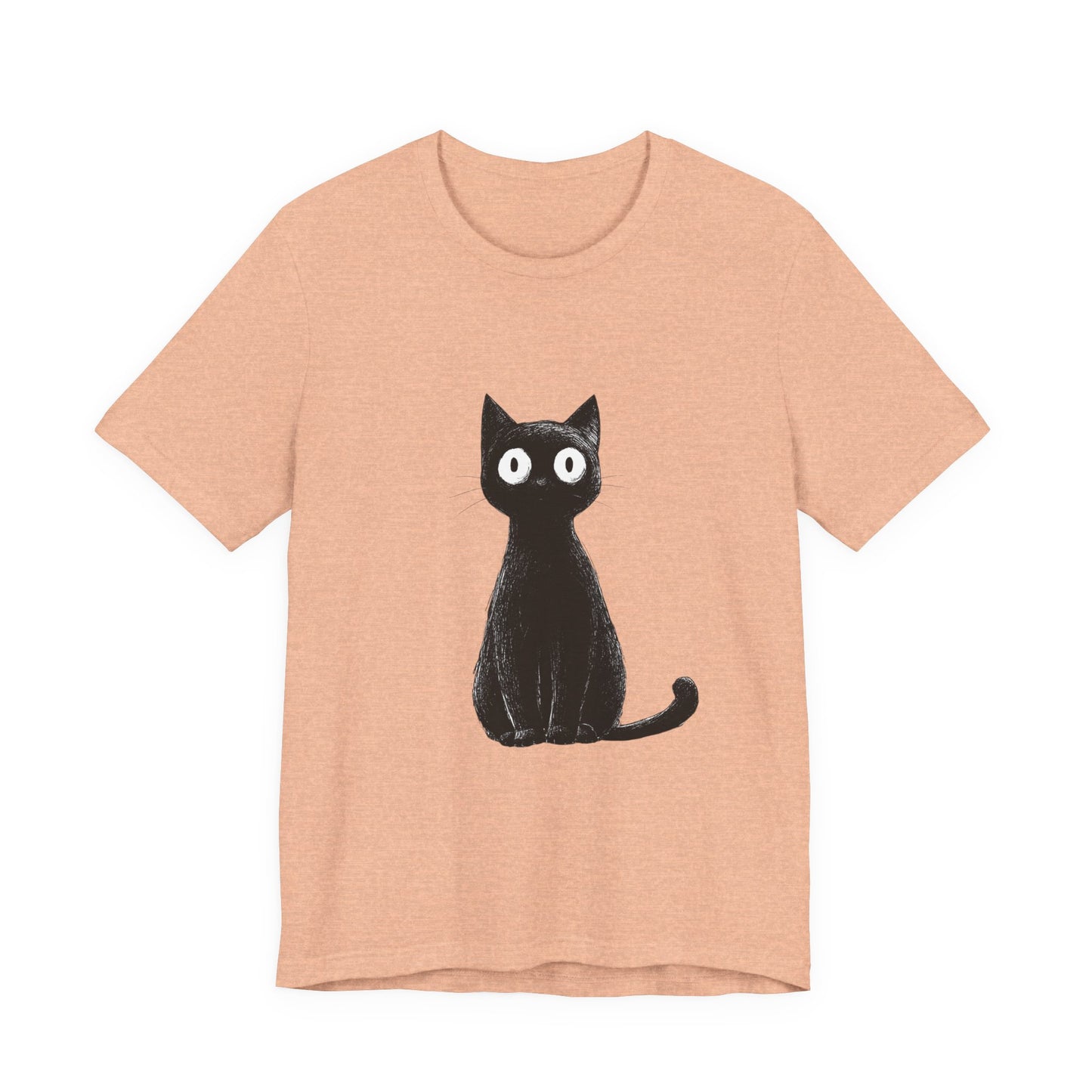 Cute Cat Graphic Tee for Cat Lovers, Unisex Jersey Short Sleeve T-Shirt, Pet Lover Gift, Casual Outing, Birthday Present, Spooky Style