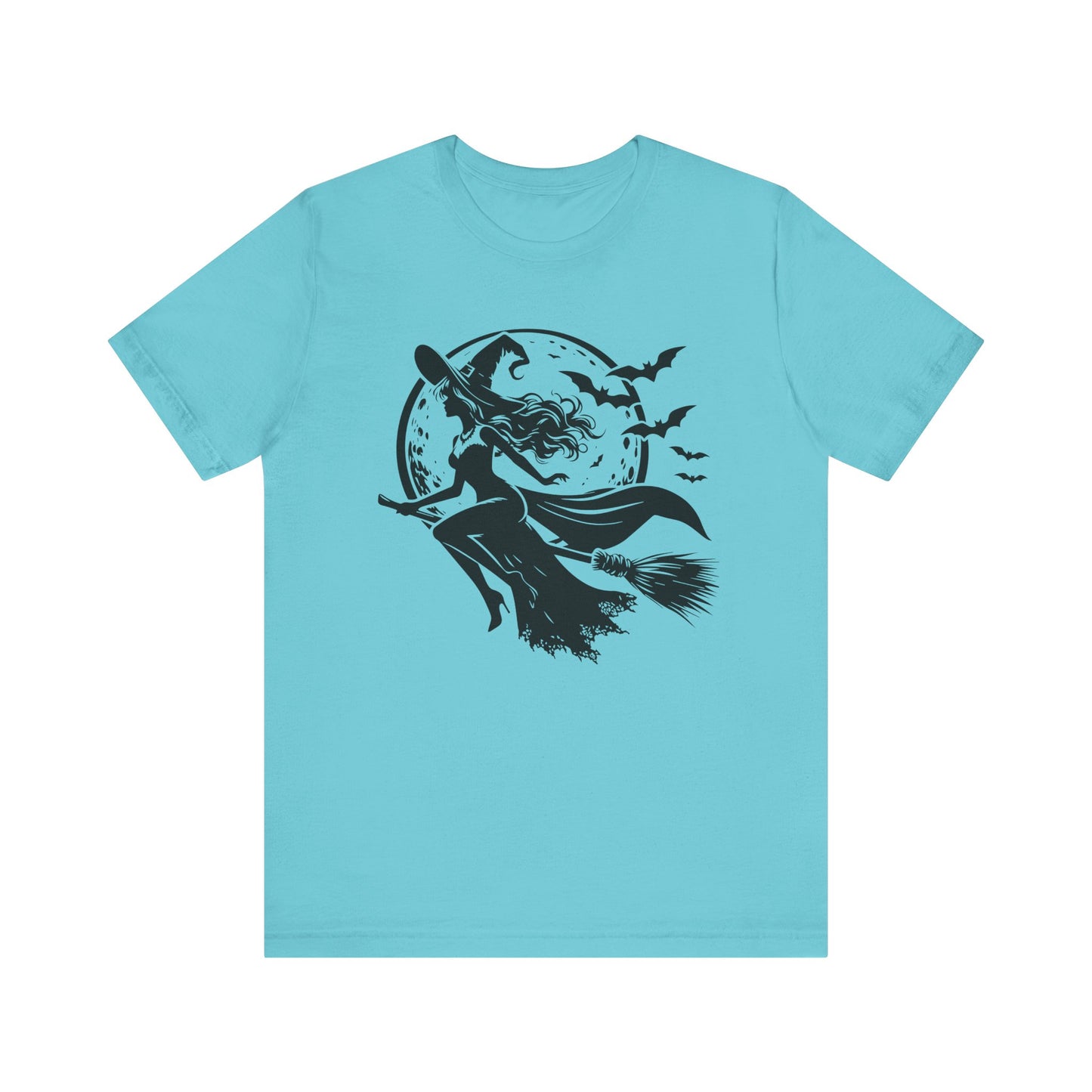 Witch Flying On Broom TShirt Halloween Tee Summerween Spooky Season Spooky Vibes Cute Gift For Friend