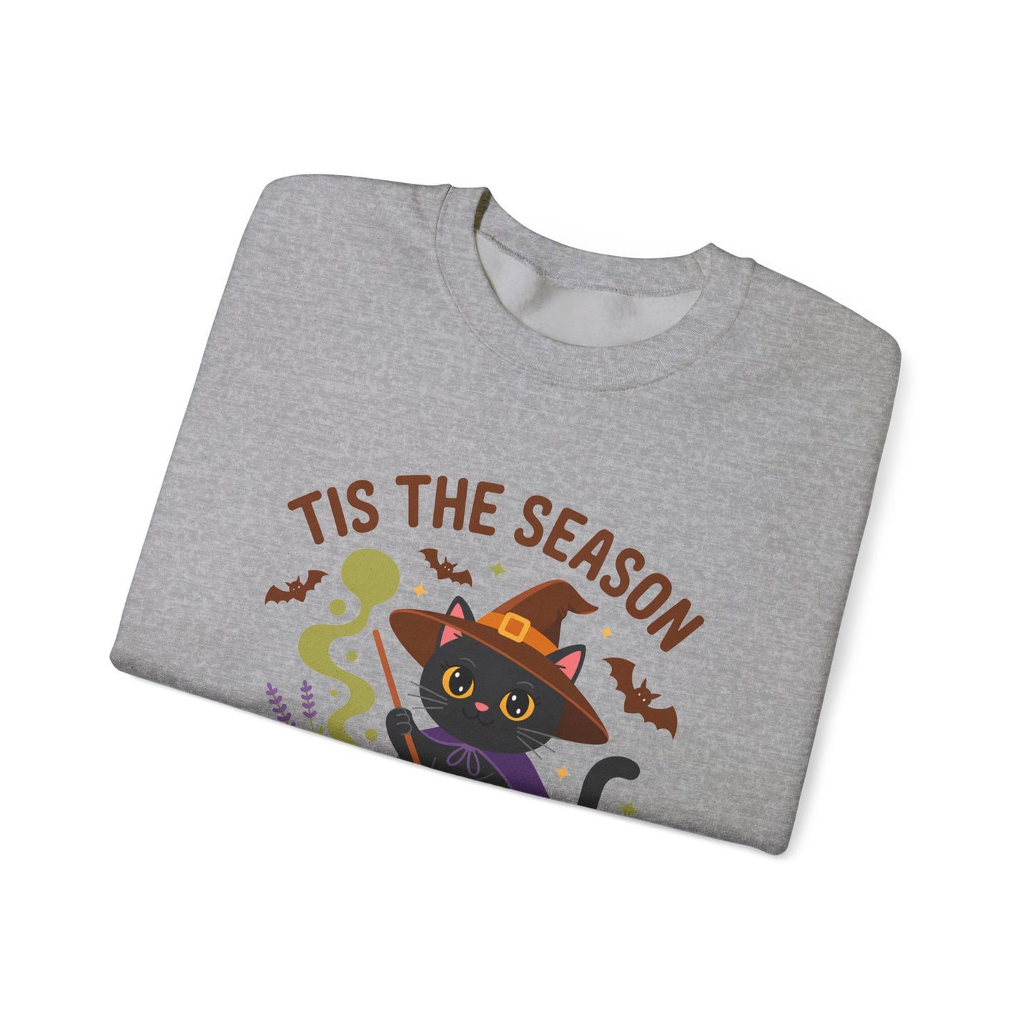 Halloween Cat Crewneck Sweatshirt - 'Tis the Season