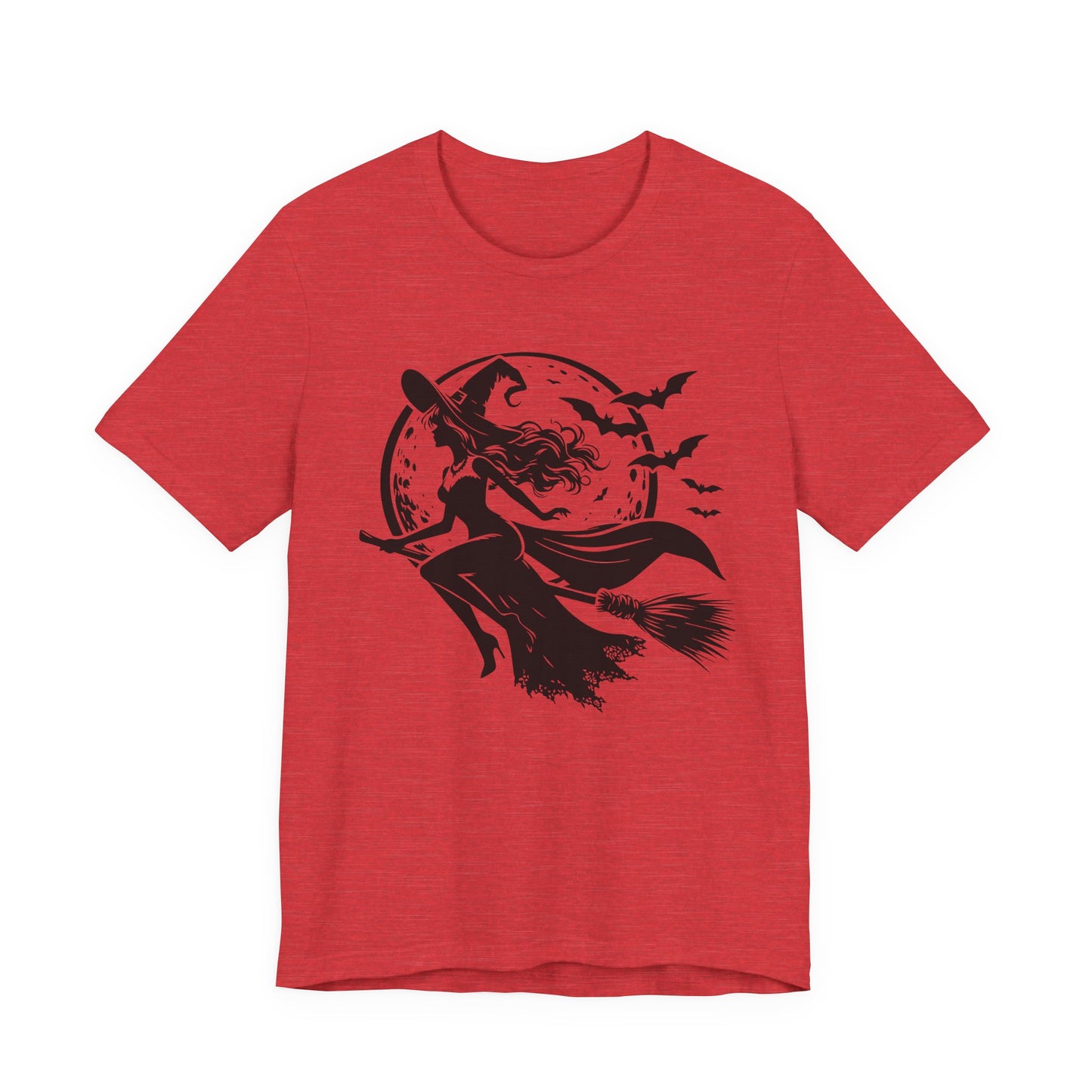 Witch Flying On Broom TShirt Halloween Tee Summerween Spooky Season Spooky Vibes Cute Gift For Friend