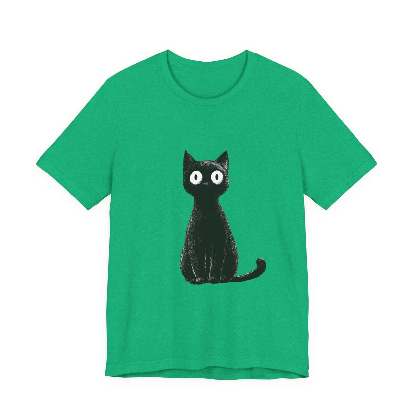 Cute Cat Graphic Tee for Cat Lovers, Unisex Jersey Short Sleeve T-Shirt, Pet Lover Gift, Casual Outing, Birthday Present, Spooky Style