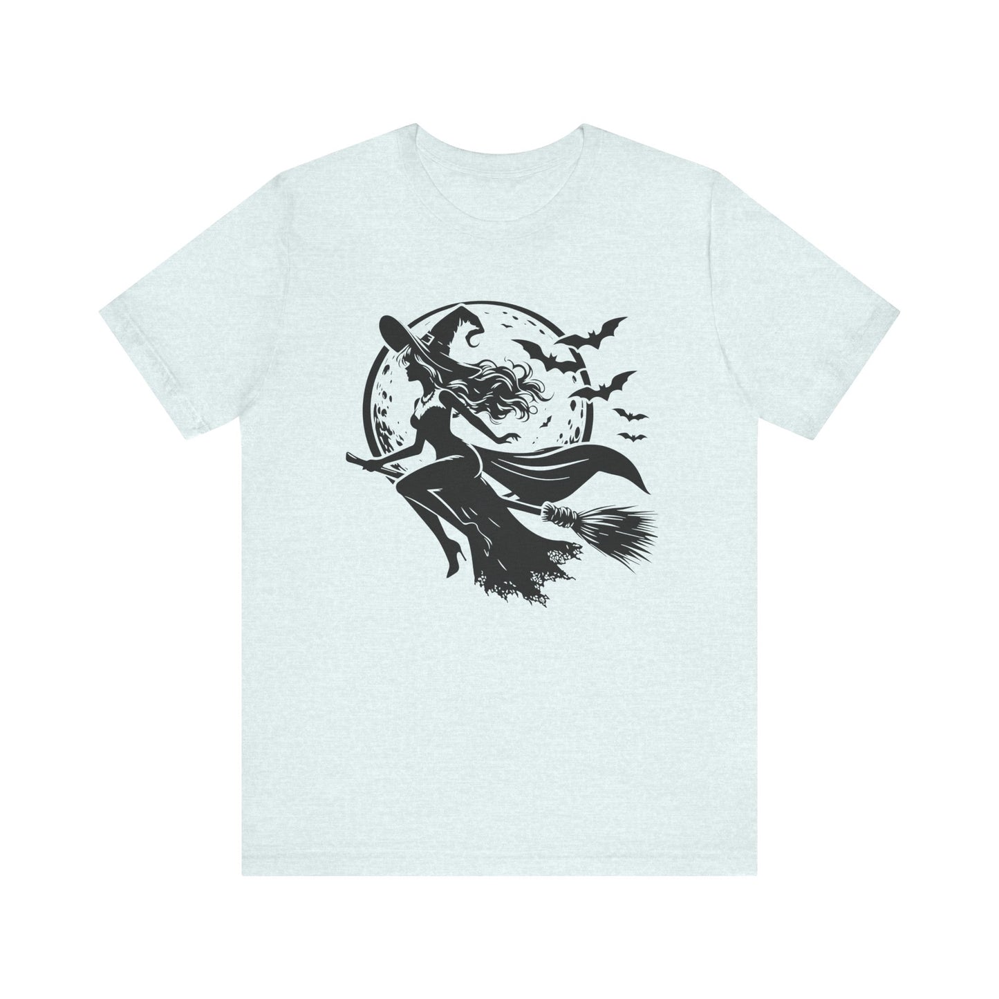 Witch Flying On Broom TShirt Halloween Tee Summerween Spooky Season Spooky Vibes Cute Gift For Friend