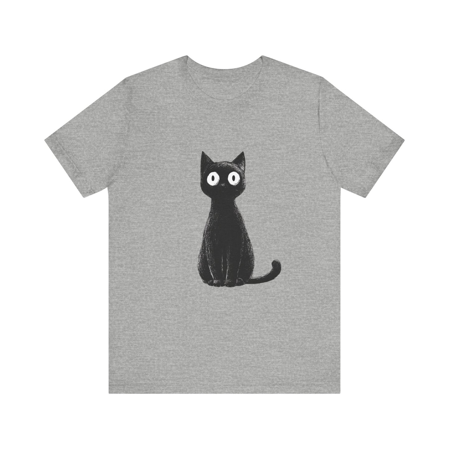 Cute Cat Graphic Tee for Cat Lovers, Unisex Jersey Short Sleeve T-Shirt, Pet Lover Gift, Casual Outing, Birthday Present, Spooky Style