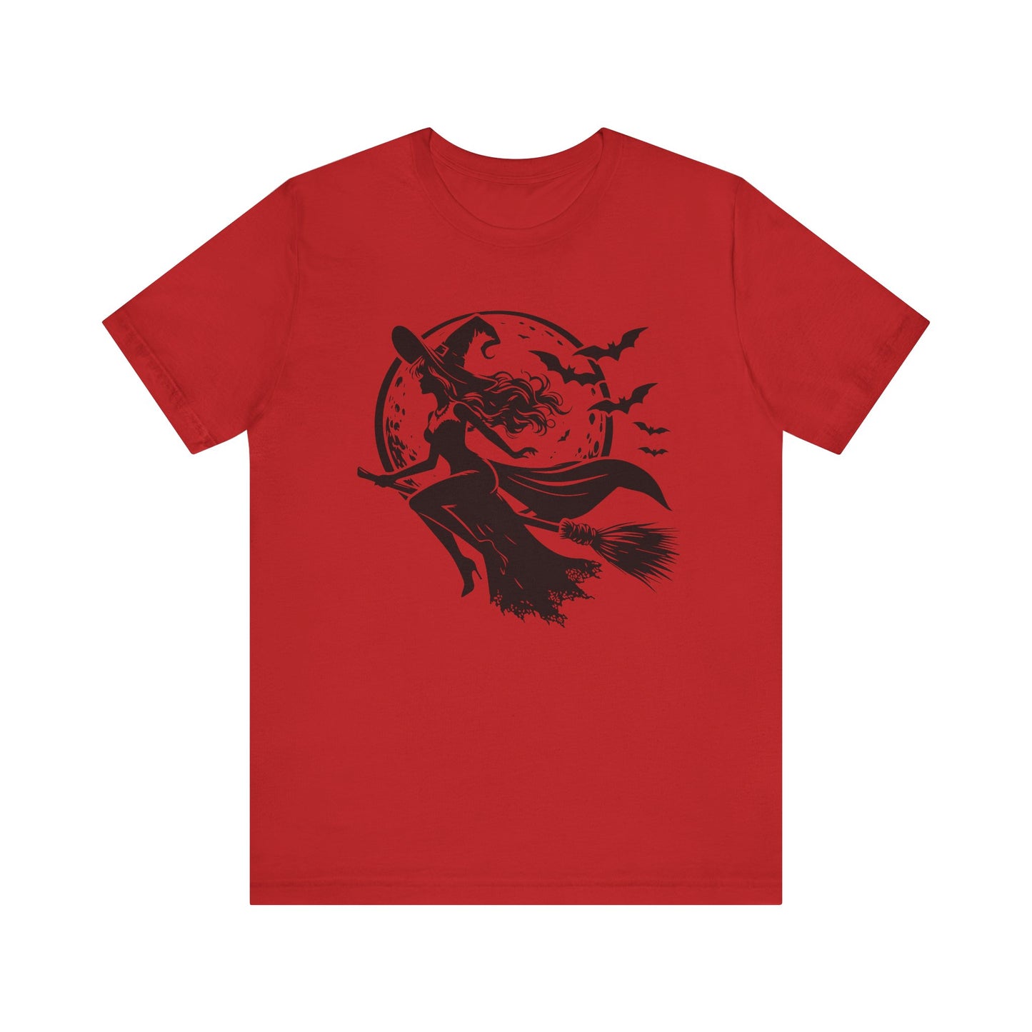 Witch Flying On Broom TShirt Halloween Tee Summerween Spooky Season Spooky Vibes Cute Gift For Friend