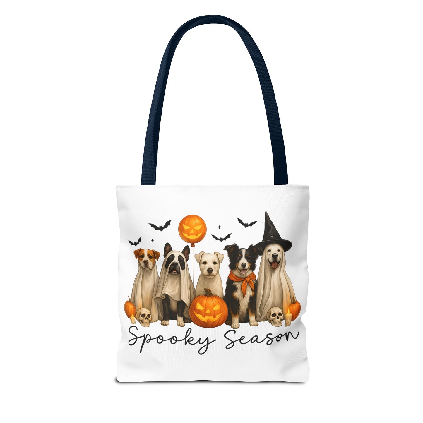 Spooky Season Pet Tote Bag, Halloween Tote, Dog Lover Gift, Fall Accessory, Trick or Treat Bag, Cute Halloween Handbag