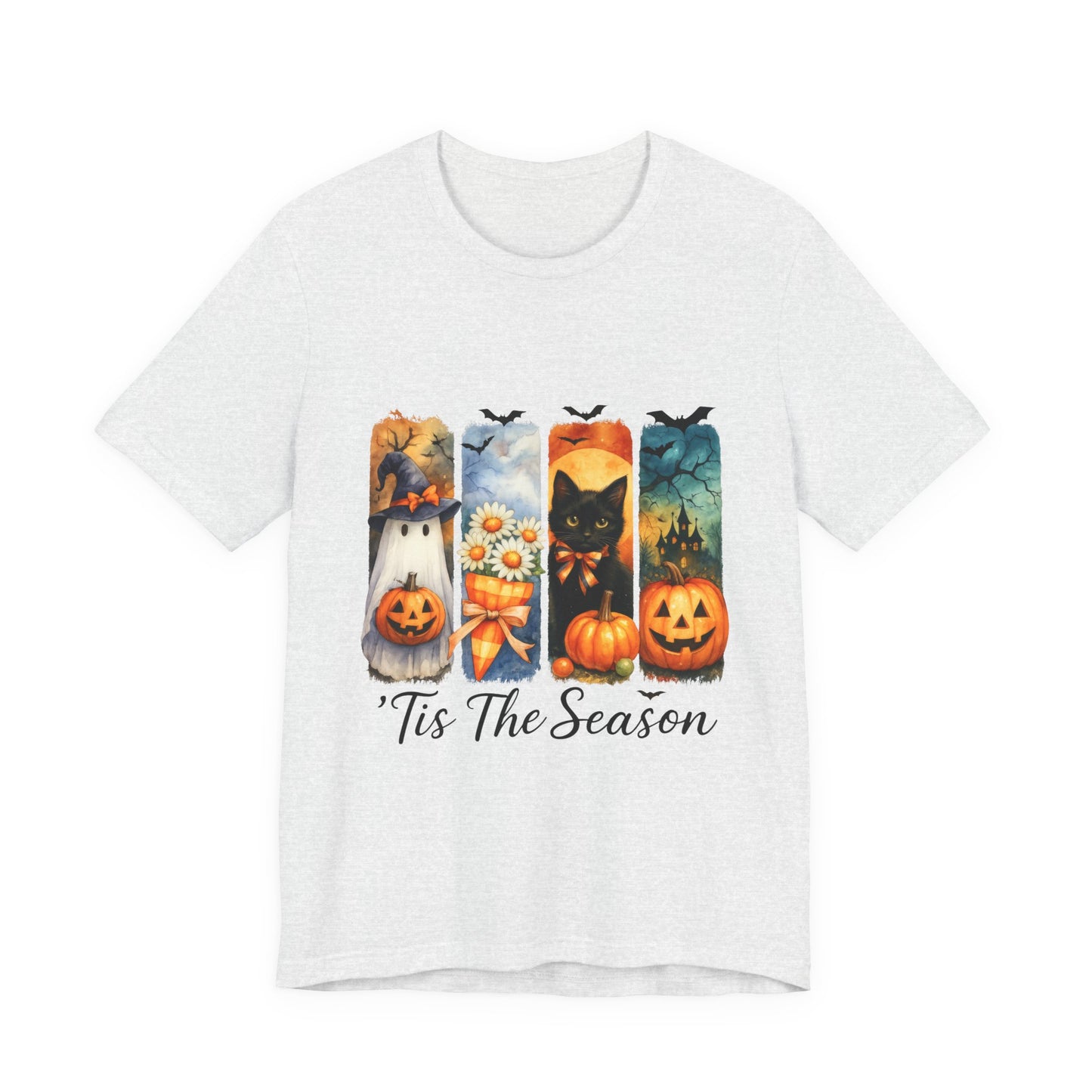 Fall-Themed Unisex Tee, Halloween Shirt, Pumpkin Graphic Tee, Seasonal T-Shirt, Casual Autumn Wear, Comfortable Everyday Top