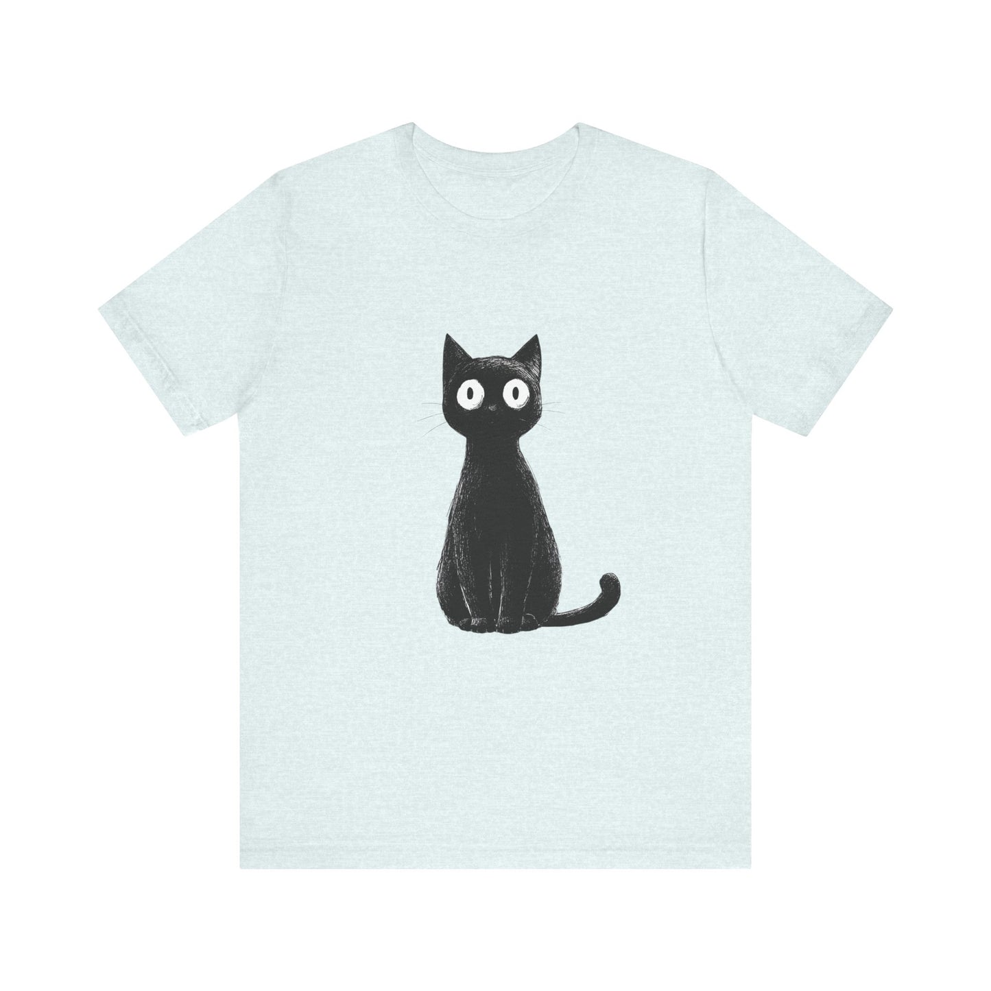 Cute Cat Graphic Tee for Cat Lovers, Unisex Jersey Short Sleeve T-Shirt, Pet Lover Gift, Casual Outing, Birthday Present, Spooky Style