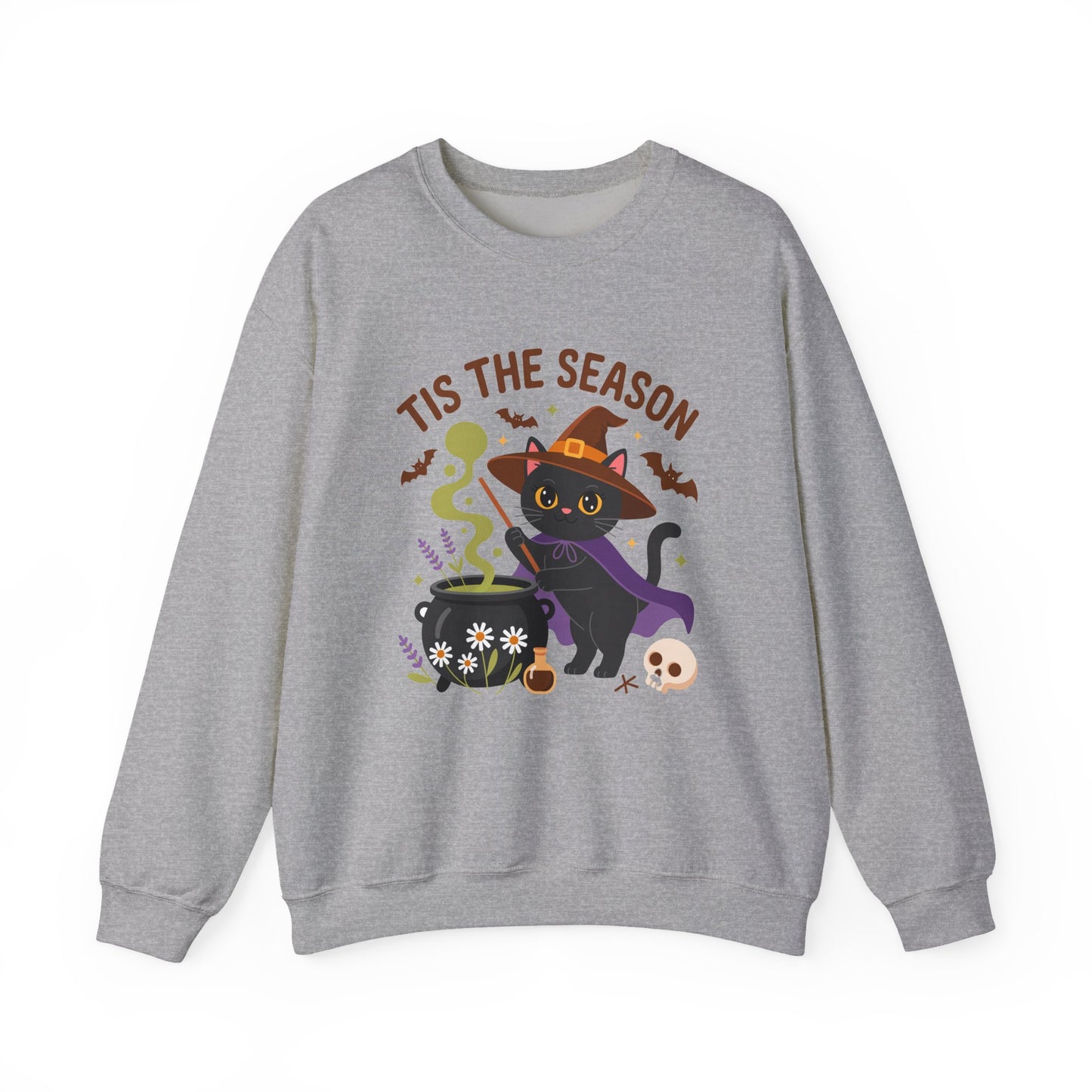 Halloween Cat Crewneck Sweatshirt - 'Tis the Season
