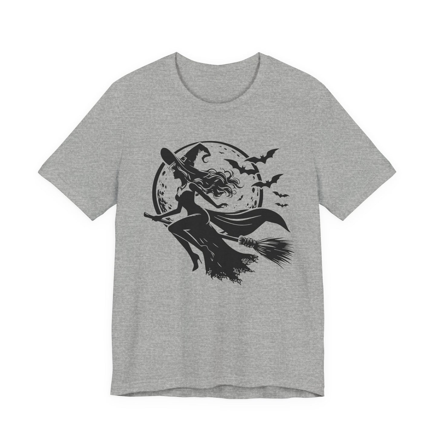 Witch Flying On Broom TShirt Halloween Tee Summerween Spooky Season Spooky Vibes Cute Gift For Friend