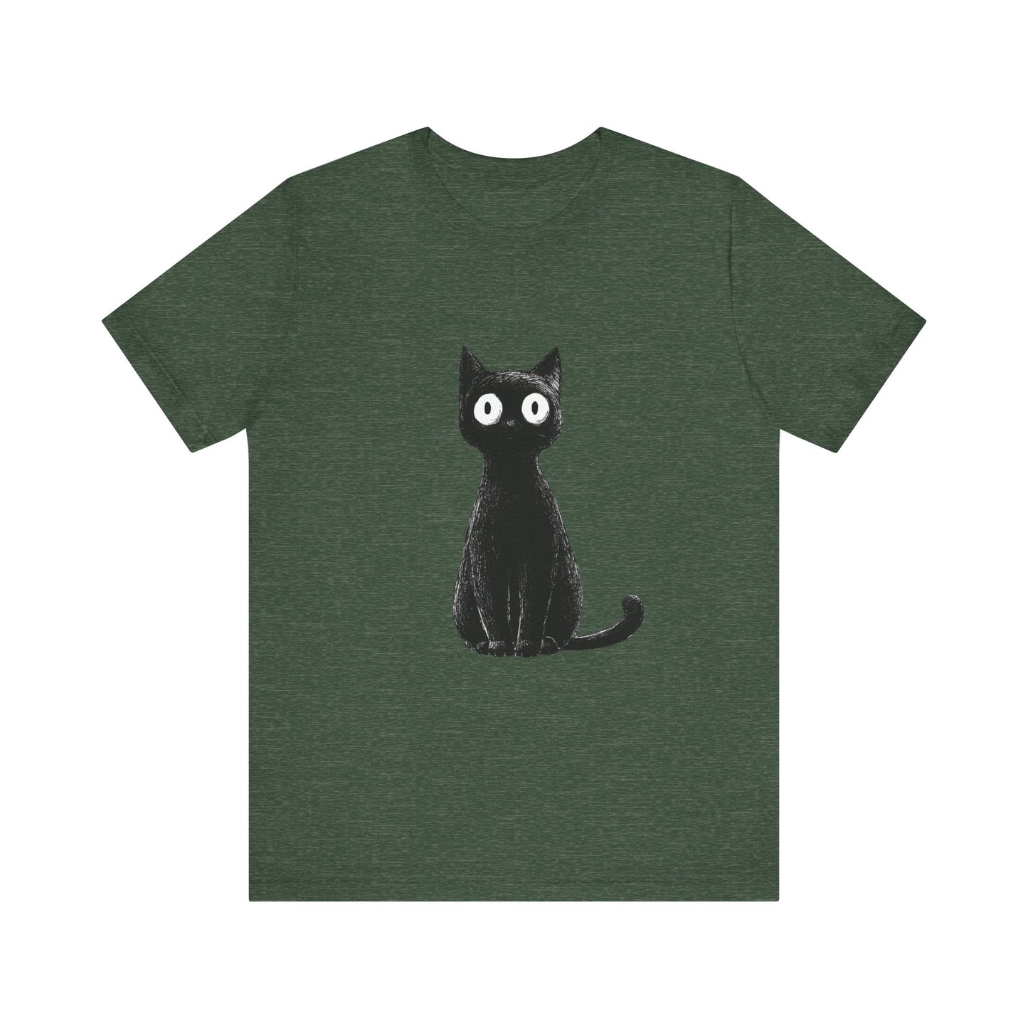 Cute Cat Graphic Tee for Cat Lovers, Unisex Jersey Short Sleeve T-Shirt, Pet Lover Gift, Casual Outing, Birthday Present, Spooky Style