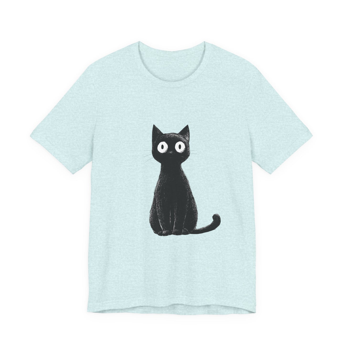 Cute Cat Graphic Tee for Cat Lovers, Unisex Jersey Short Sleeve T-Shirt, Pet Lover Gift, Casual Outing, Birthday Present, Spooky Style