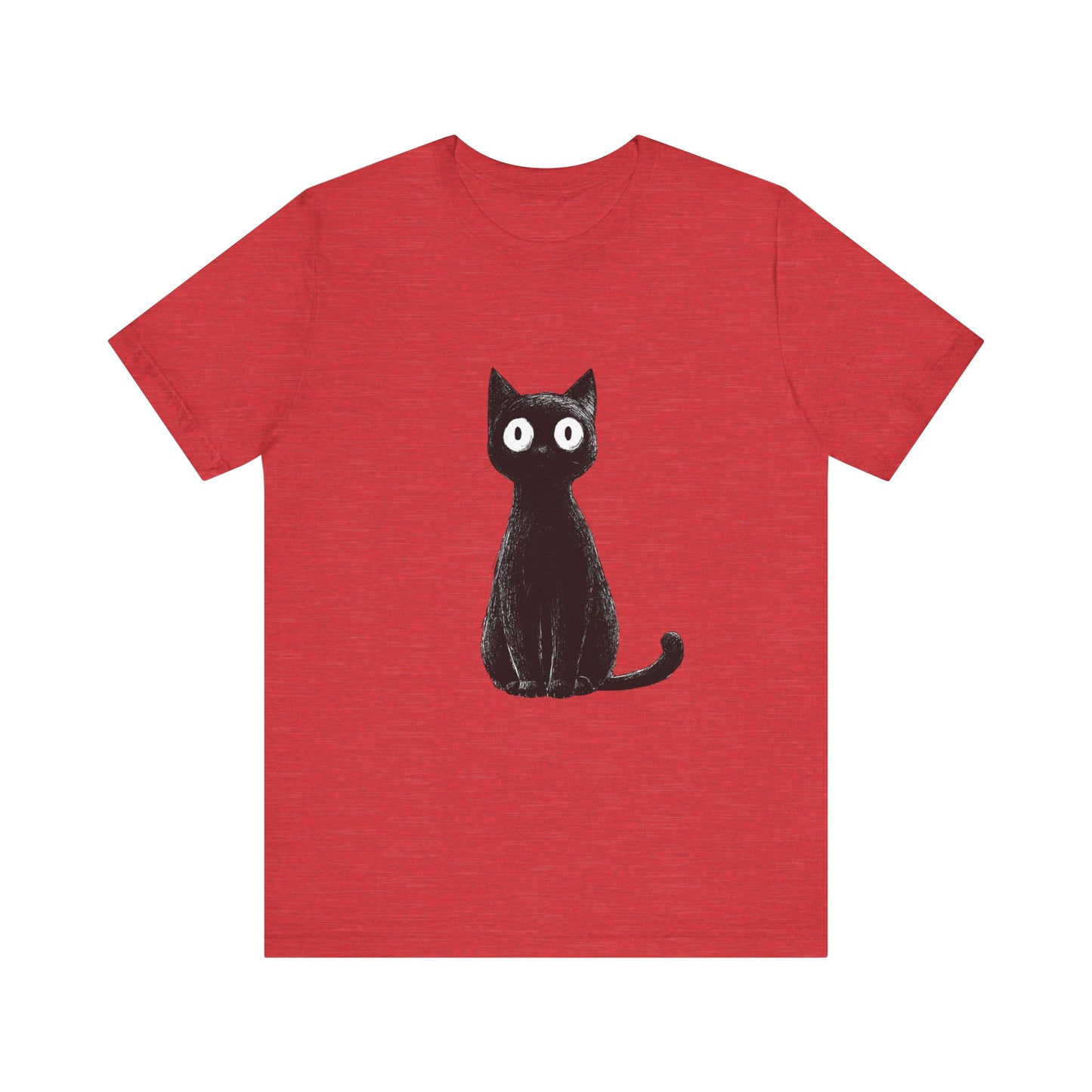 Cute Cat Graphic Tee for Cat Lovers, Unisex Jersey Short Sleeve T-Shirt, Pet Lover Gift, Casual Outing, Birthday Present, Spooky Style