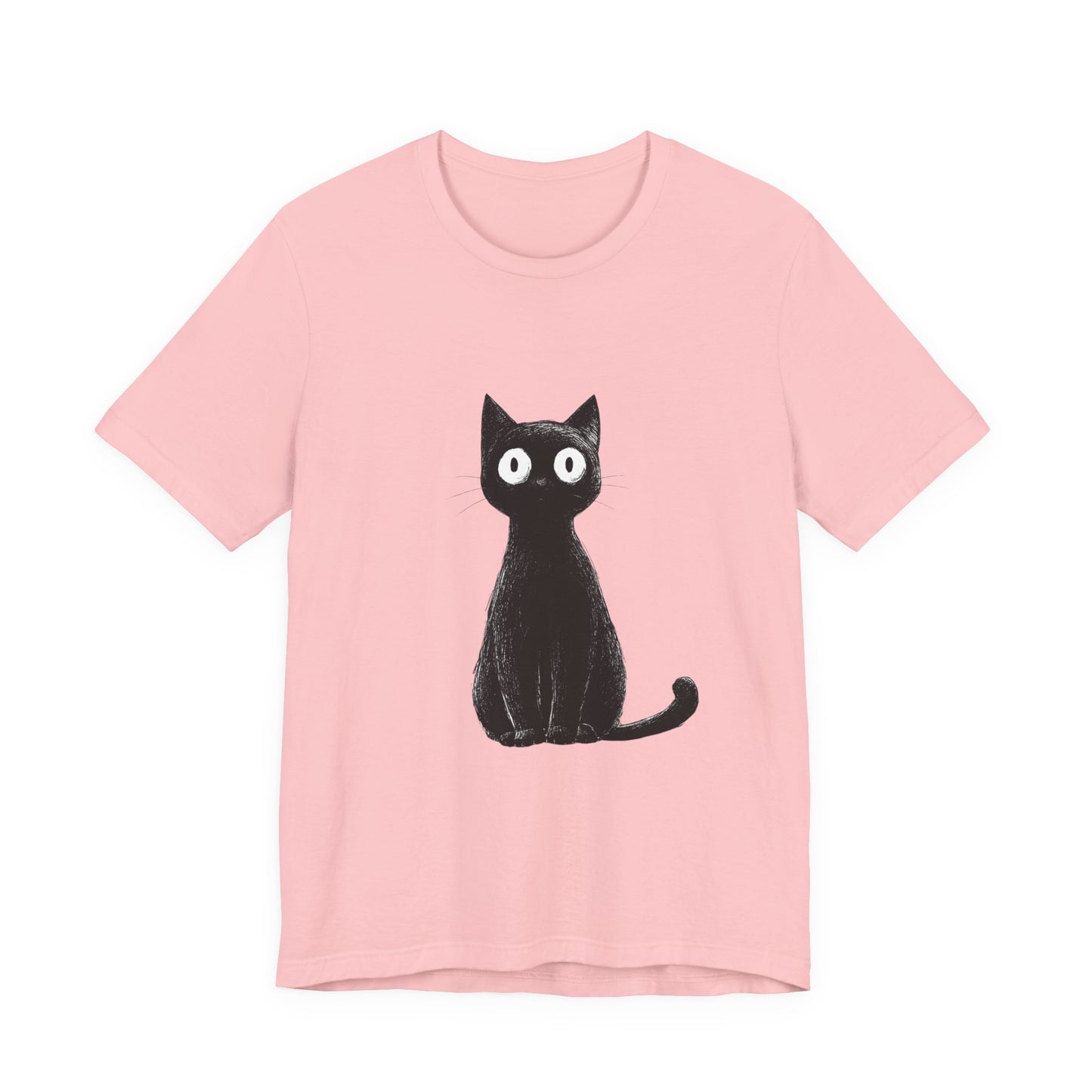 Cute Cat Graphic Tee for Cat Lovers, Unisex Jersey Short Sleeve T-Shirt, Pet Lover Gift, Casual Outing, Birthday Present, Spooky Style