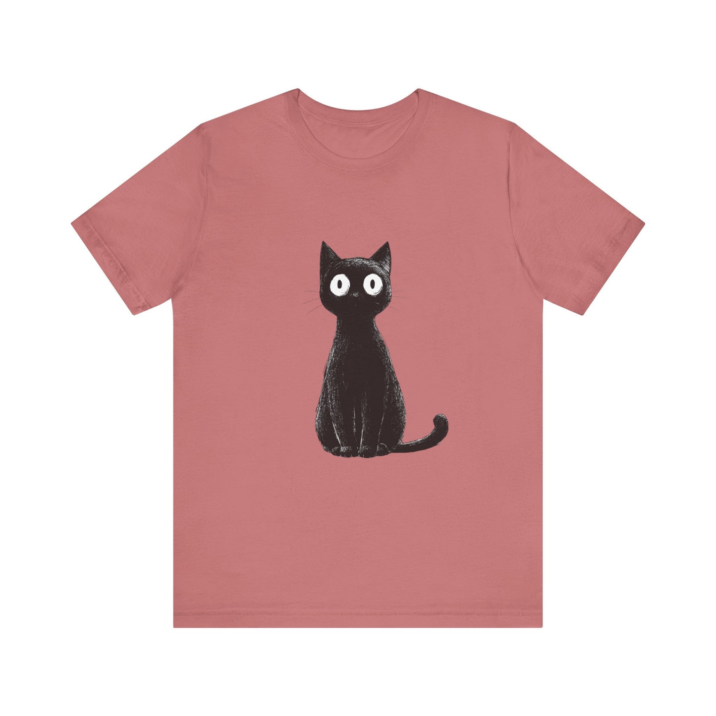Cute Cat Graphic Tee for Cat Lovers, Unisex Jersey Short Sleeve T-Shirt, Pet Lover Gift, Casual Outing, Birthday Present, Spooky Style