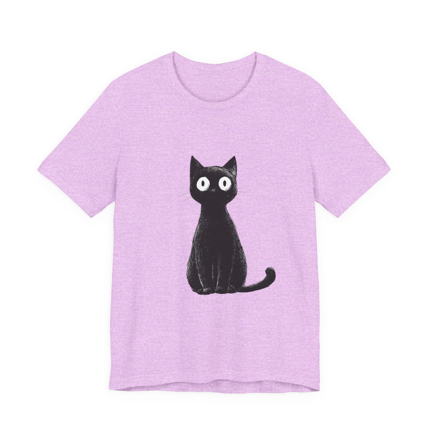 Cute Cat Graphic Tee for Cat Lovers, Unisex Jersey Short Sleeve T-Shirt, Pet Lover Gift, Casual Outing, Birthday Present, Spooky Style