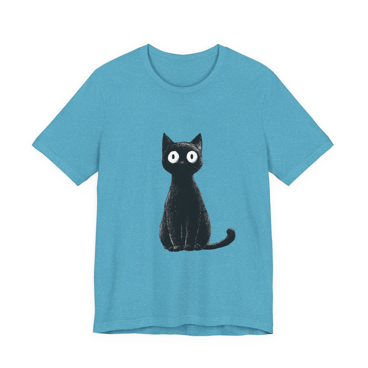 Cute Cat Graphic Tee for Cat Lovers, Unisex Jersey Short Sleeve T-Shirt, Pet Lover Gift, Casual Outing, Birthday Present, Spooky Style