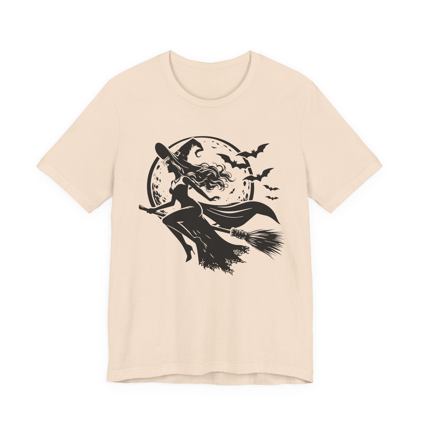 Witch Flying On Broom TShirt Halloween Tee Summerween Spooky Season Spooky Vibes Cute Gift For Friend