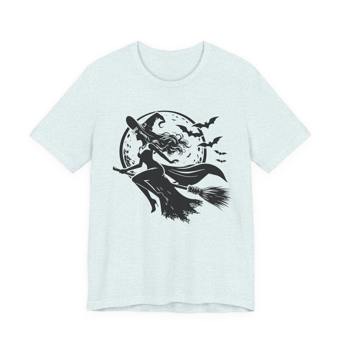Witch Flying On Broom TShirt Halloween Tee Summerween Spooky Season Spooky Vibes Cute Gift For Friend