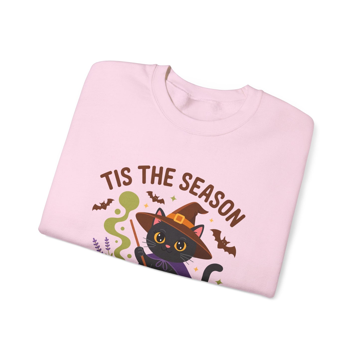 Halloween Cat Crewneck Sweatshirt - 'Tis the Season