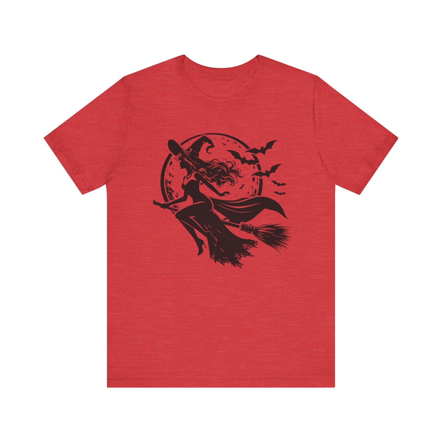 Witch Flying On Broom TShirt Halloween Tee Summerween Spooky Season Spooky Vibes Cute Gift For Friend