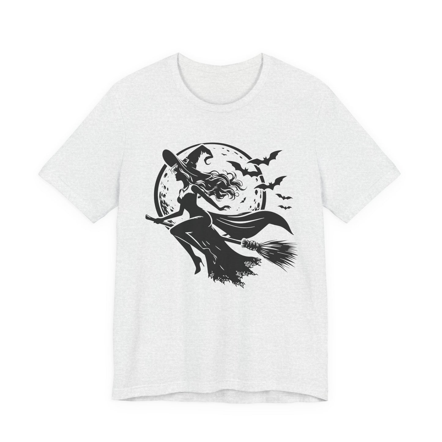 Witch Flying On Broom TShirt Halloween Tee Summerween Spooky Season Spooky Vibes Cute Gift For Friend
