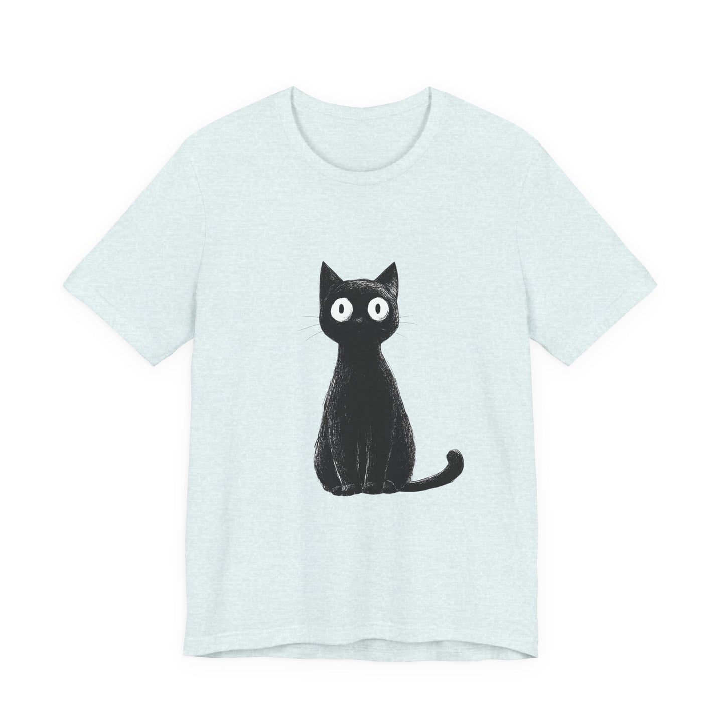 Cute Cat Graphic Tee for Cat Lovers, Unisex Jersey Short Sleeve T-Shirt, Pet Lover Gift, Casual Outing, Birthday Present, Spooky Style