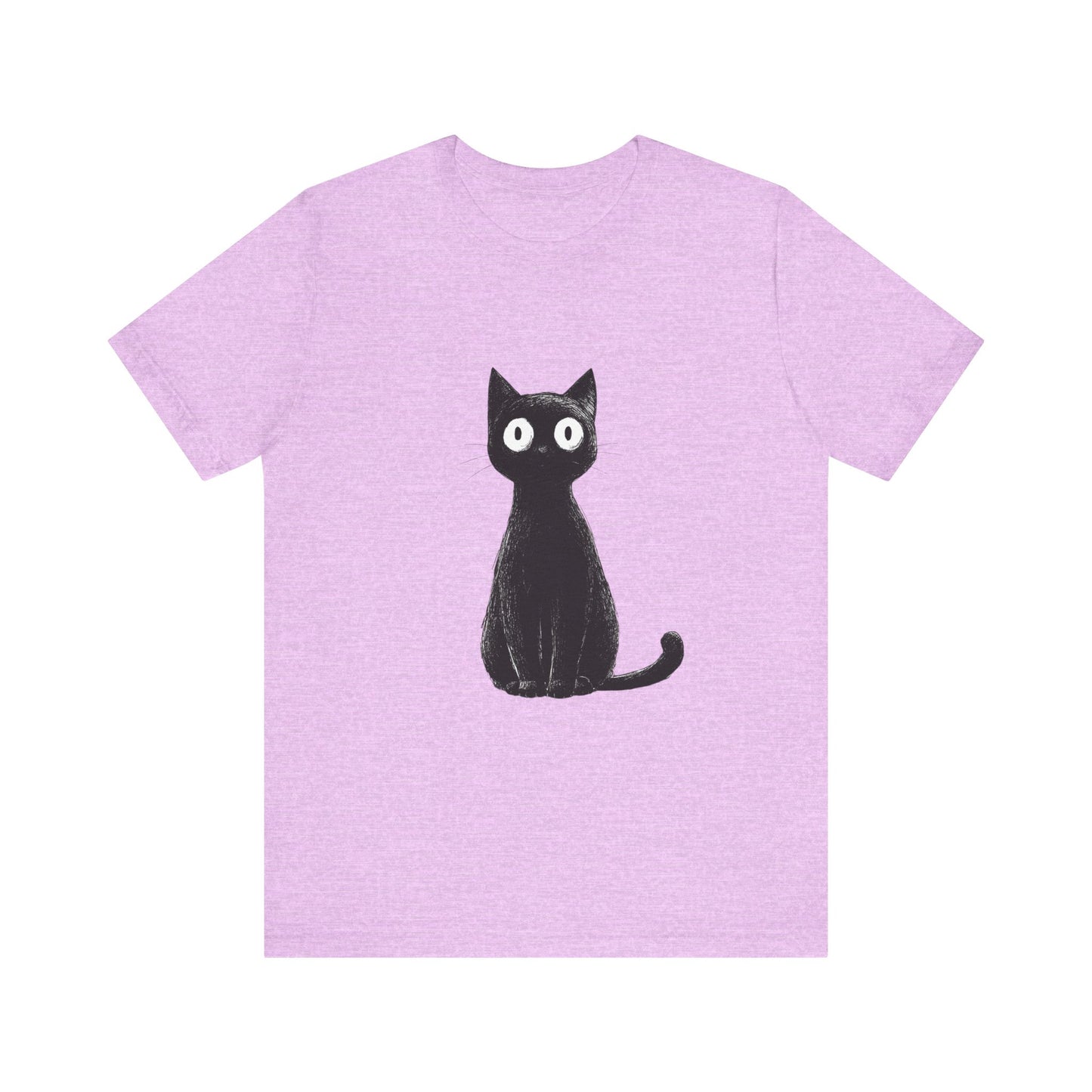 Cute Cat Graphic Tee for Cat Lovers, Unisex Jersey Short Sleeve T-Shirt, Pet Lover Gift, Casual Outing, Birthday Present, Spooky Style