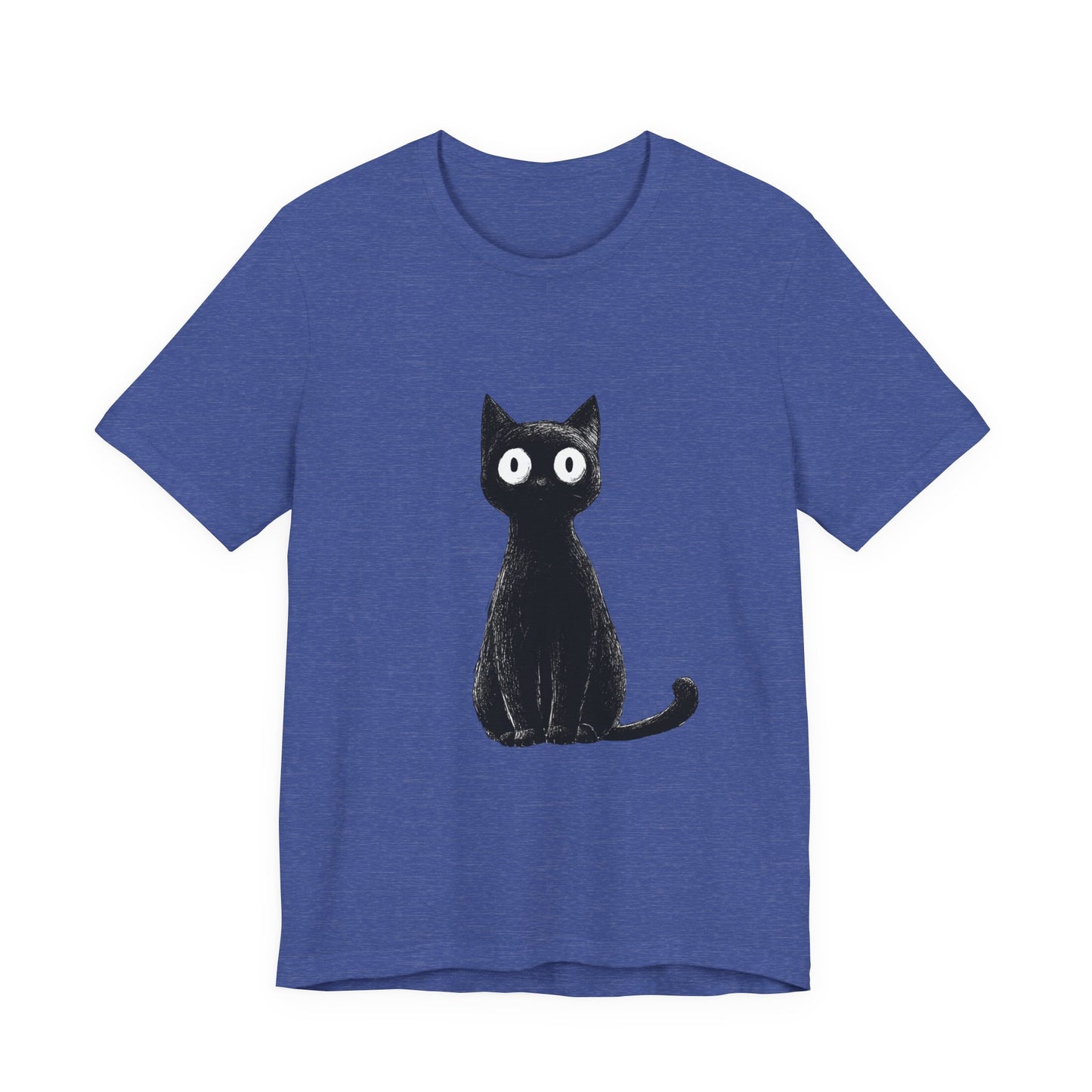 Cute Cat Graphic Tee for Cat Lovers, Unisex Jersey Short Sleeve T-Shirt, Pet Lover Gift, Casual Outing, Birthday Present, Spooky Style