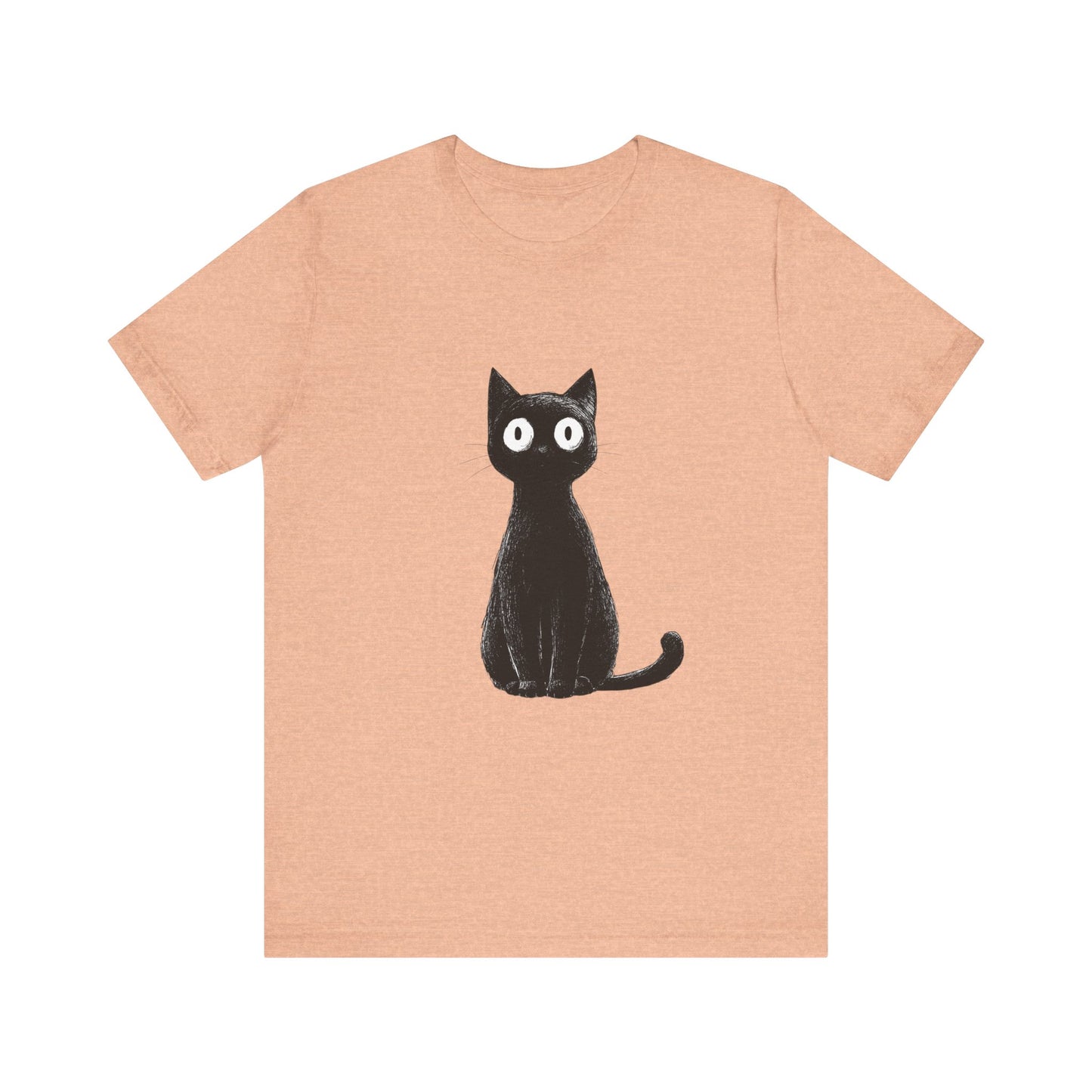 Cute Cat Graphic Tee for Cat Lovers, Unisex Jersey Short Sleeve T-Shirt, Pet Lover Gift, Casual Outing, Birthday Present, Spooky Style