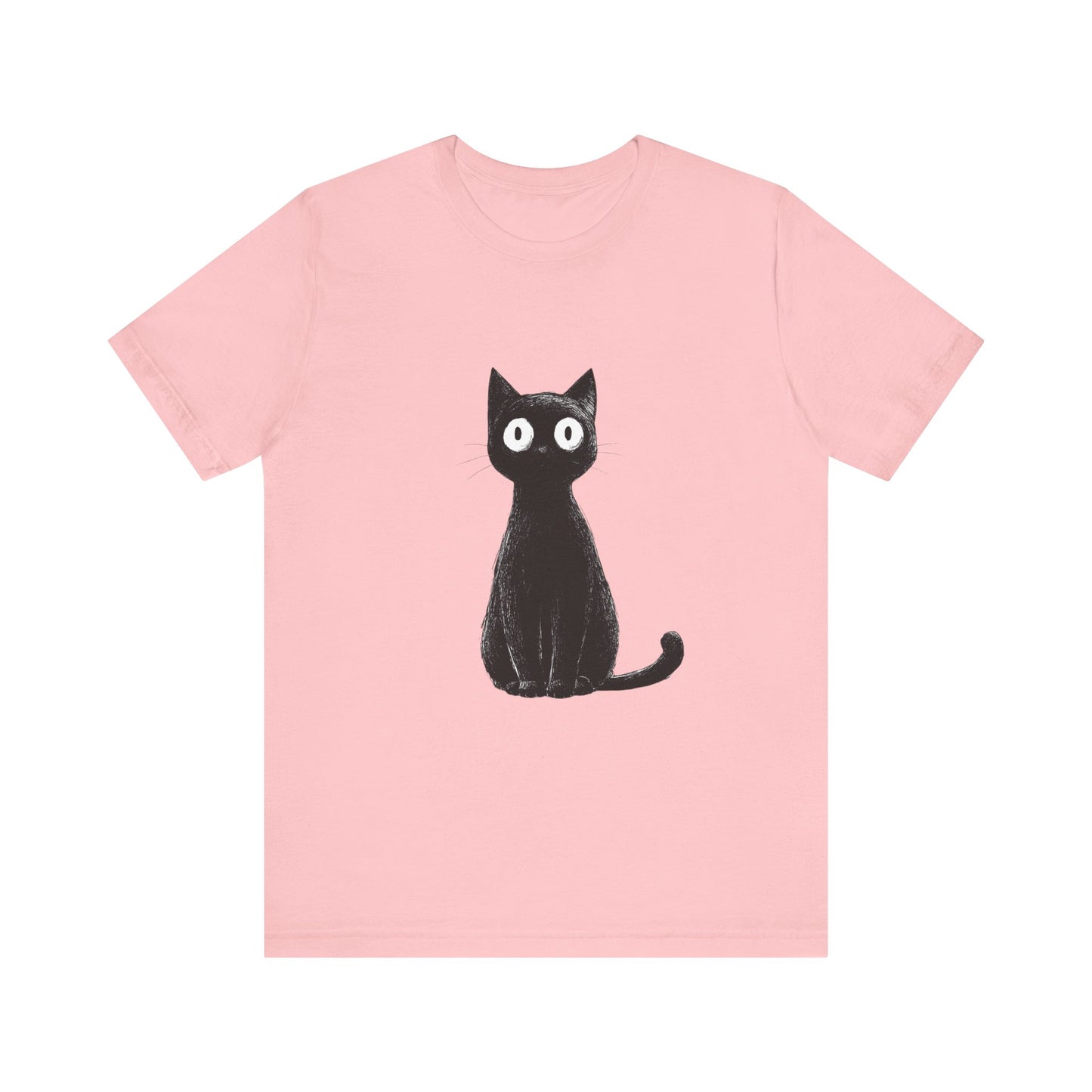 Cute Cat Graphic Tee for Cat Lovers, Unisex Jersey Short Sleeve T-Shirt, Pet Lover Gift, Casual Outing, Birthday Present, Spooky Style