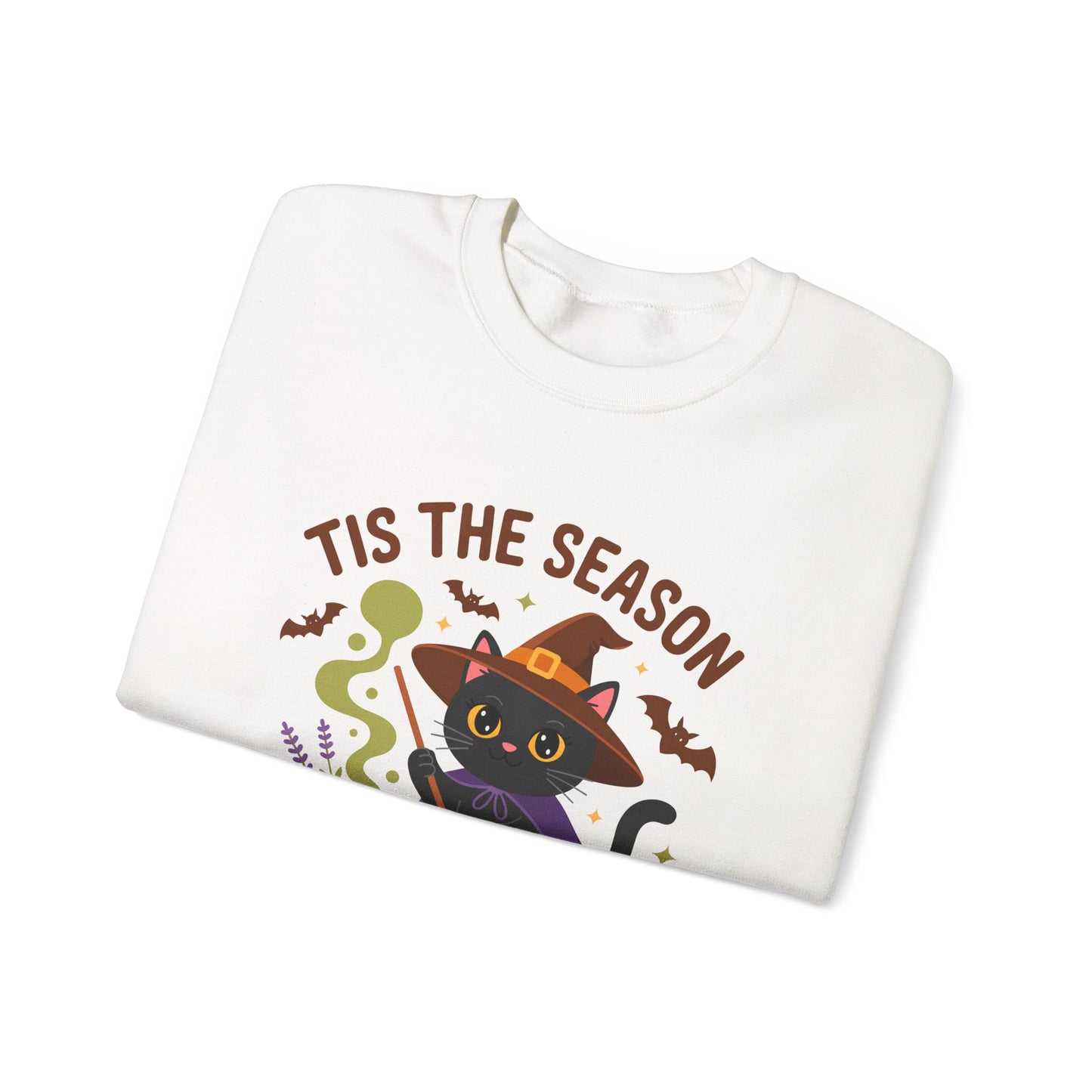 Halloween Cat Crewneck Sweatshirt - 'Tis the Season
