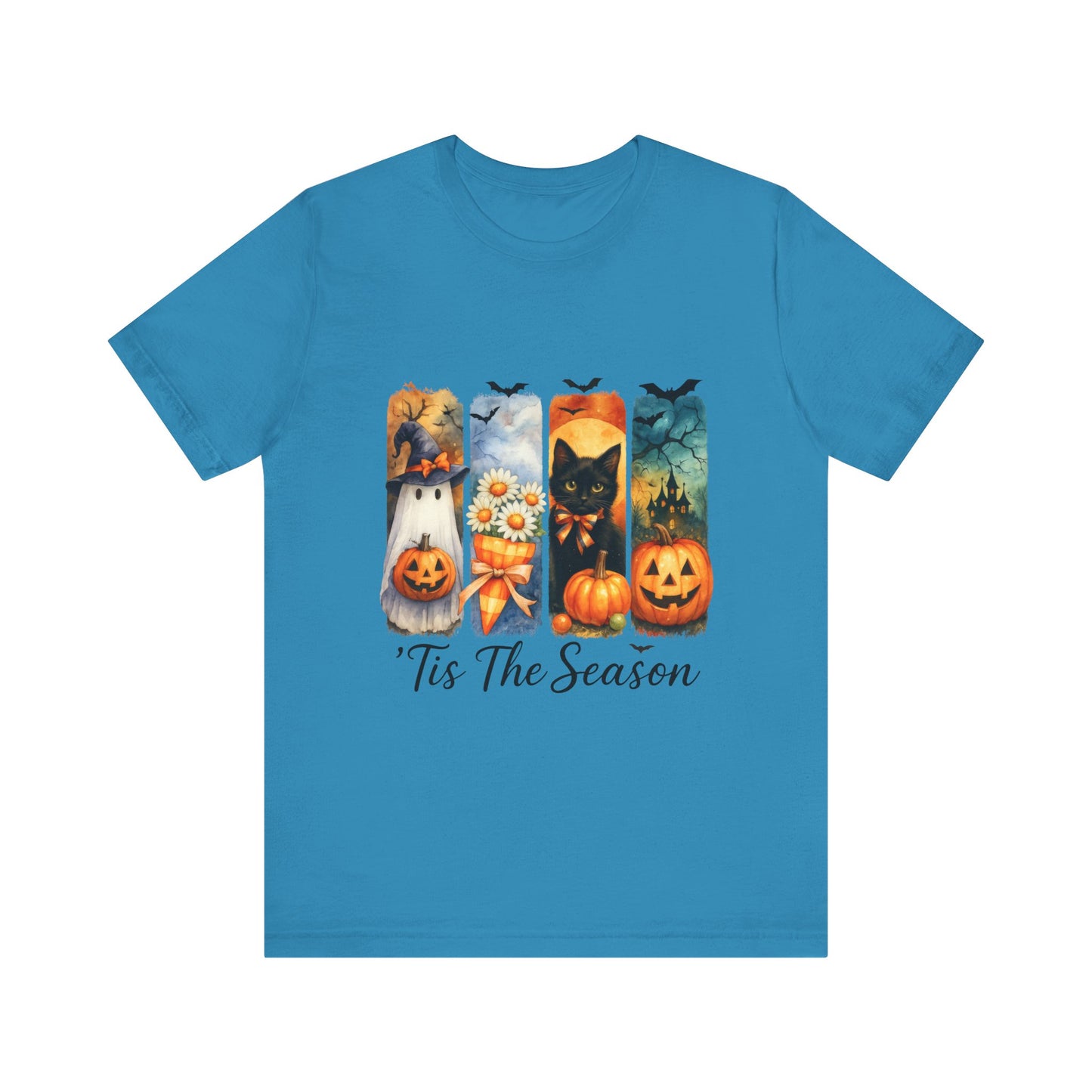 Fall-Themed Unisex Tee, Halloween Shirt, Pumpkin Graphic Tee, Seasonal T-Shirt, Casual Autumn Wear, Comfortable Everyday Top