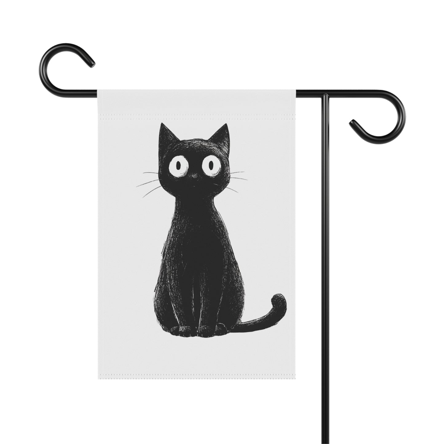 Charming Cat Garden Banner, Cute Outdoor Decor, Pet Lover Gift, Seasonal Flag, Home and Garden Decoration