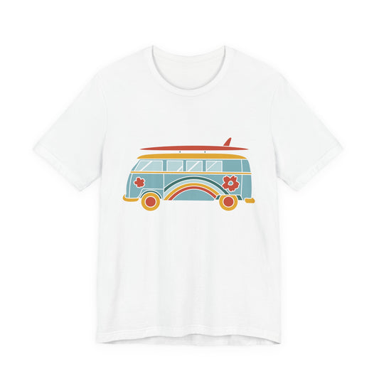 Retro Surf Van T-Shirt — Vintage Hippie Camper Tee