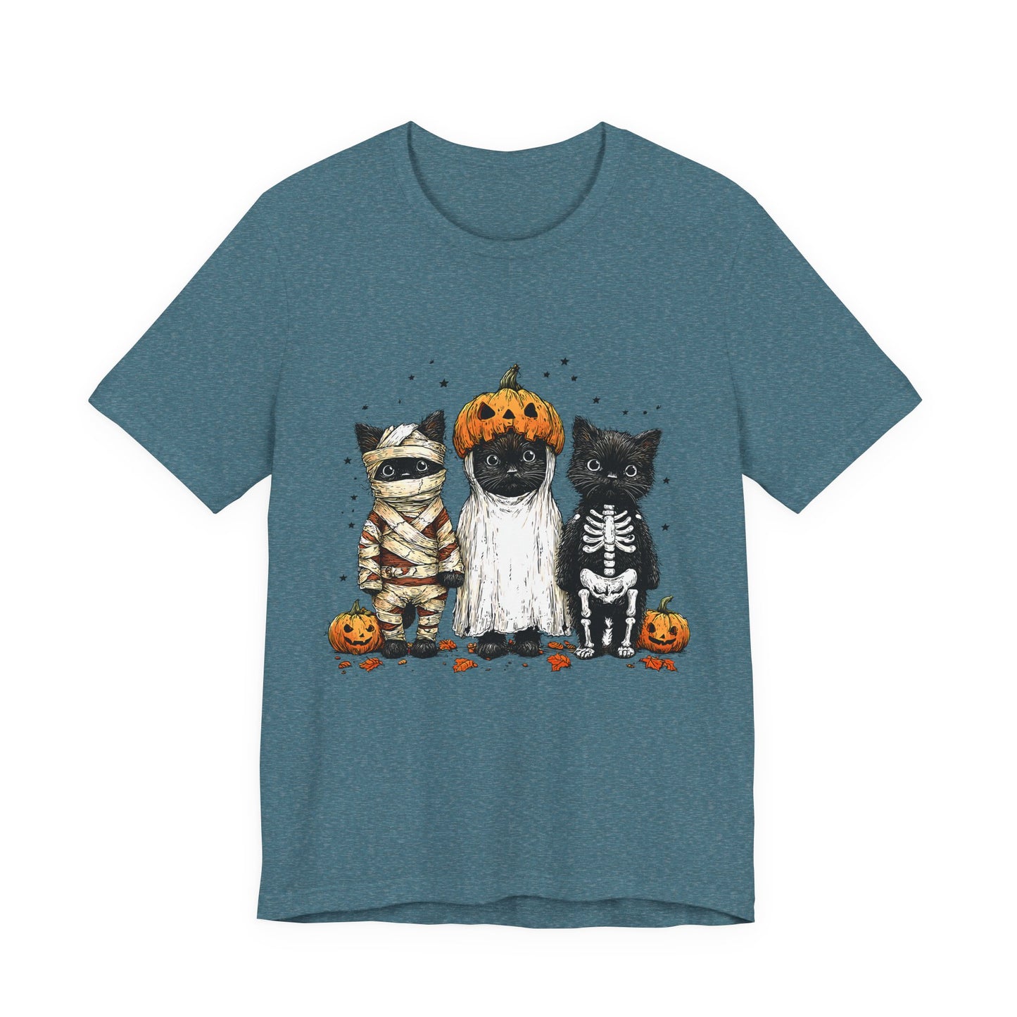Black Cats Halloween Tee, Funny Cat Costume Shirt, Halloween Party Graphic Tee, Spooky Cat Lover Gift, Halloween Costume Tee, Unisex Cat