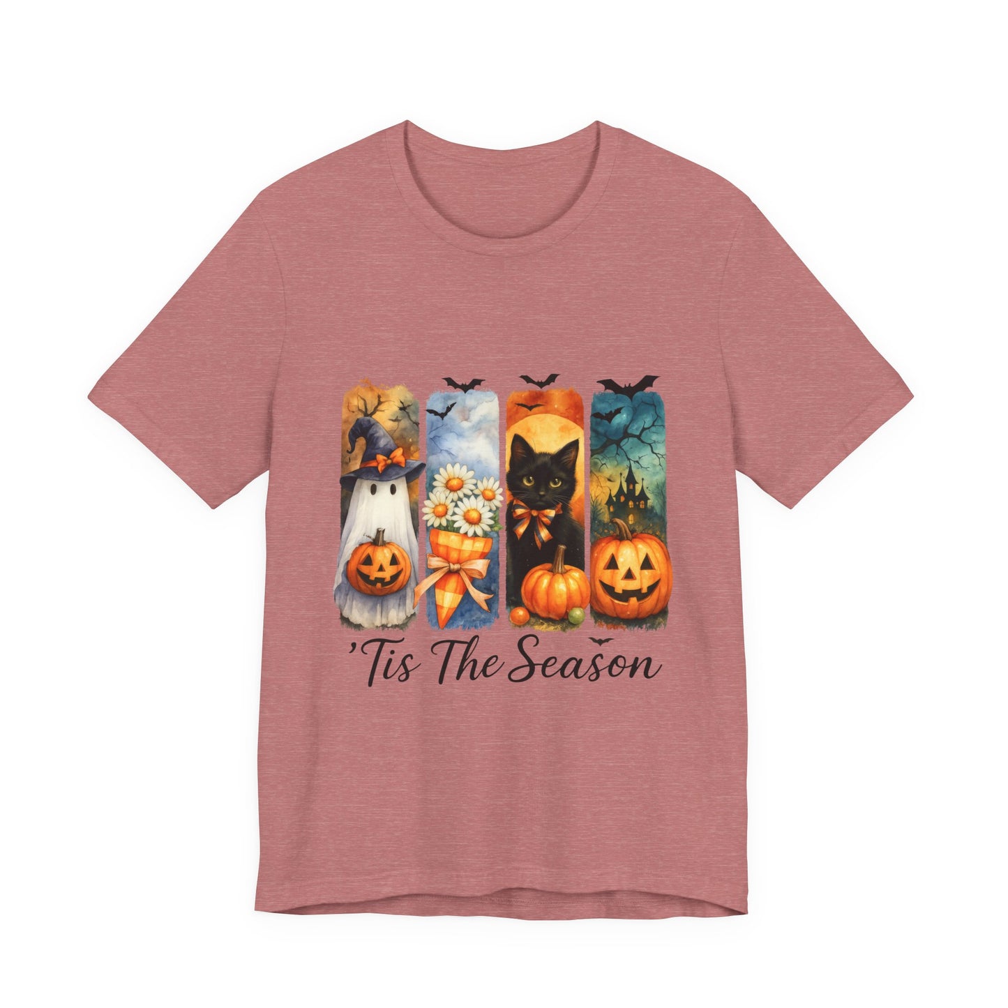 Fall-Themed Unisex Tee, Halloween Shirt, Pumpkin Graphic Tee, Seasonal T-Shirt, Casual Autumn Wear, Comfortable Everyday Top