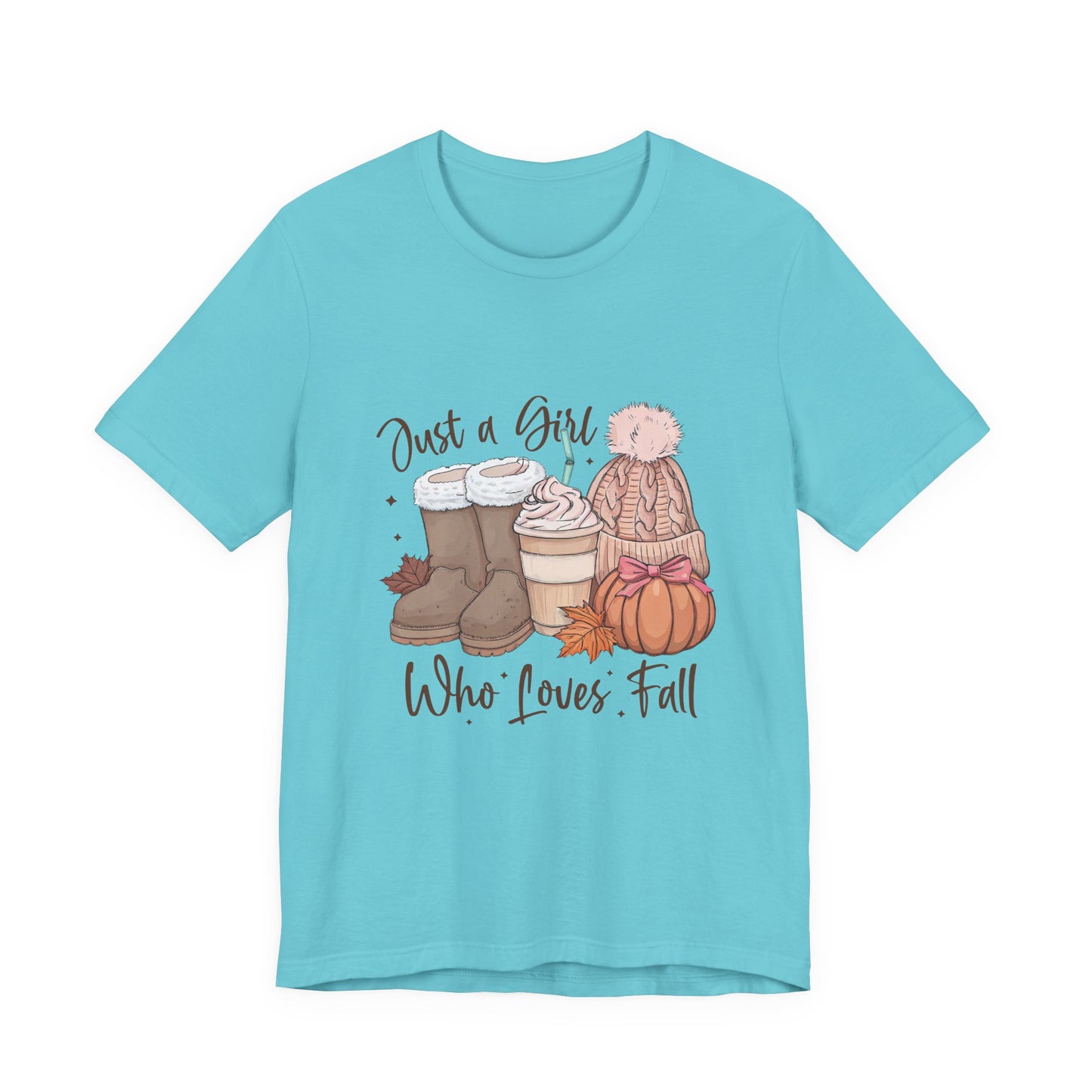 Fall Girl Quote Pumpkin Spice Latte Tee, Autumn Graphic T-Shirt, Halloween Pumpkin Shirt, Cozy Fall Apparel, Funny Pumpkin Spice Shirt