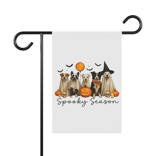 Halloween Dog Banner, Spooky Garden Flag, Fall Decor, Pet Lover Gift, Outdoor Halloween Decoration, Seasonal Home Accents