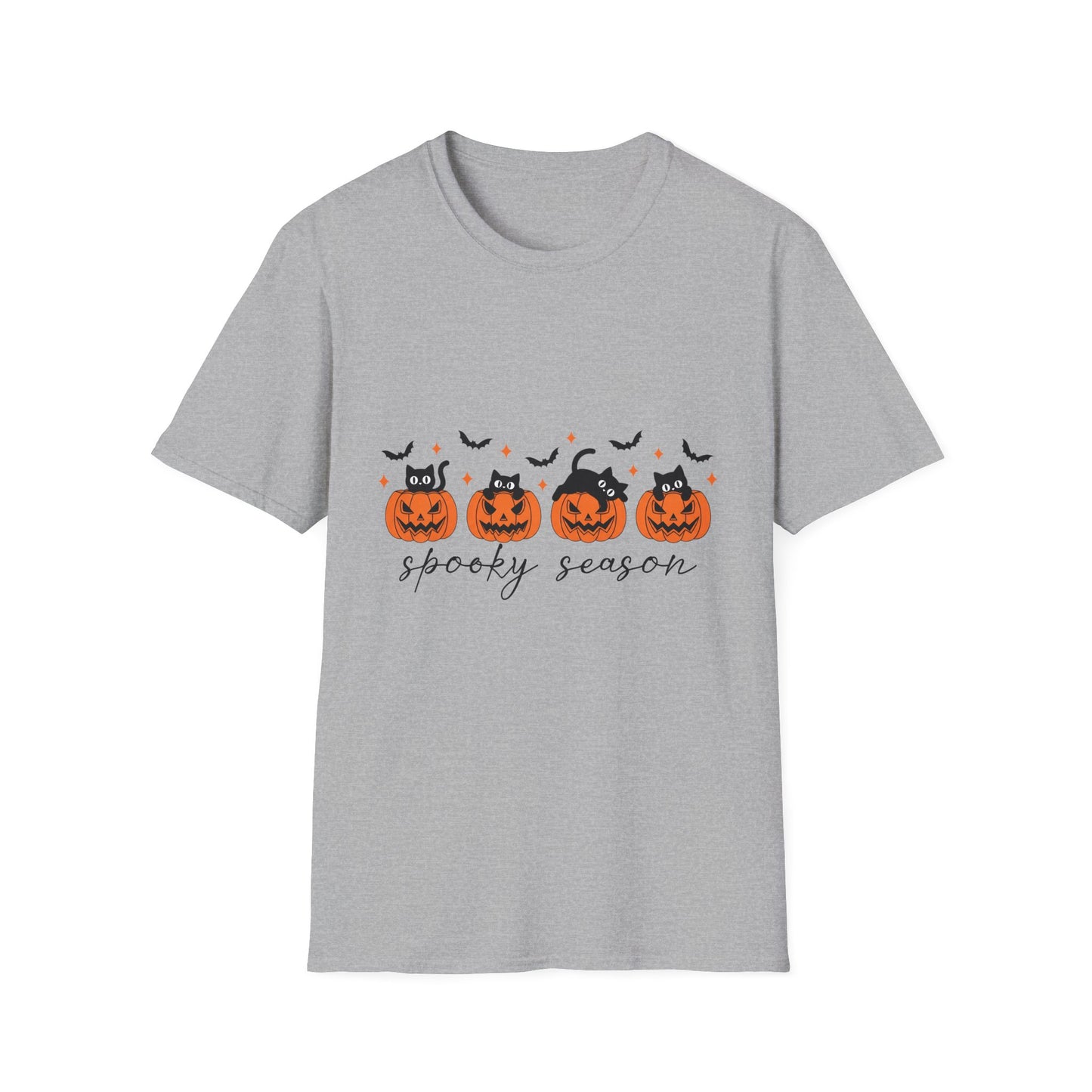 Halloween Black Cats T-Shirt, Halloween Shirt, Jack O Lantern Tee, Spooky Cat Top, Fall Pumpkin Shirt